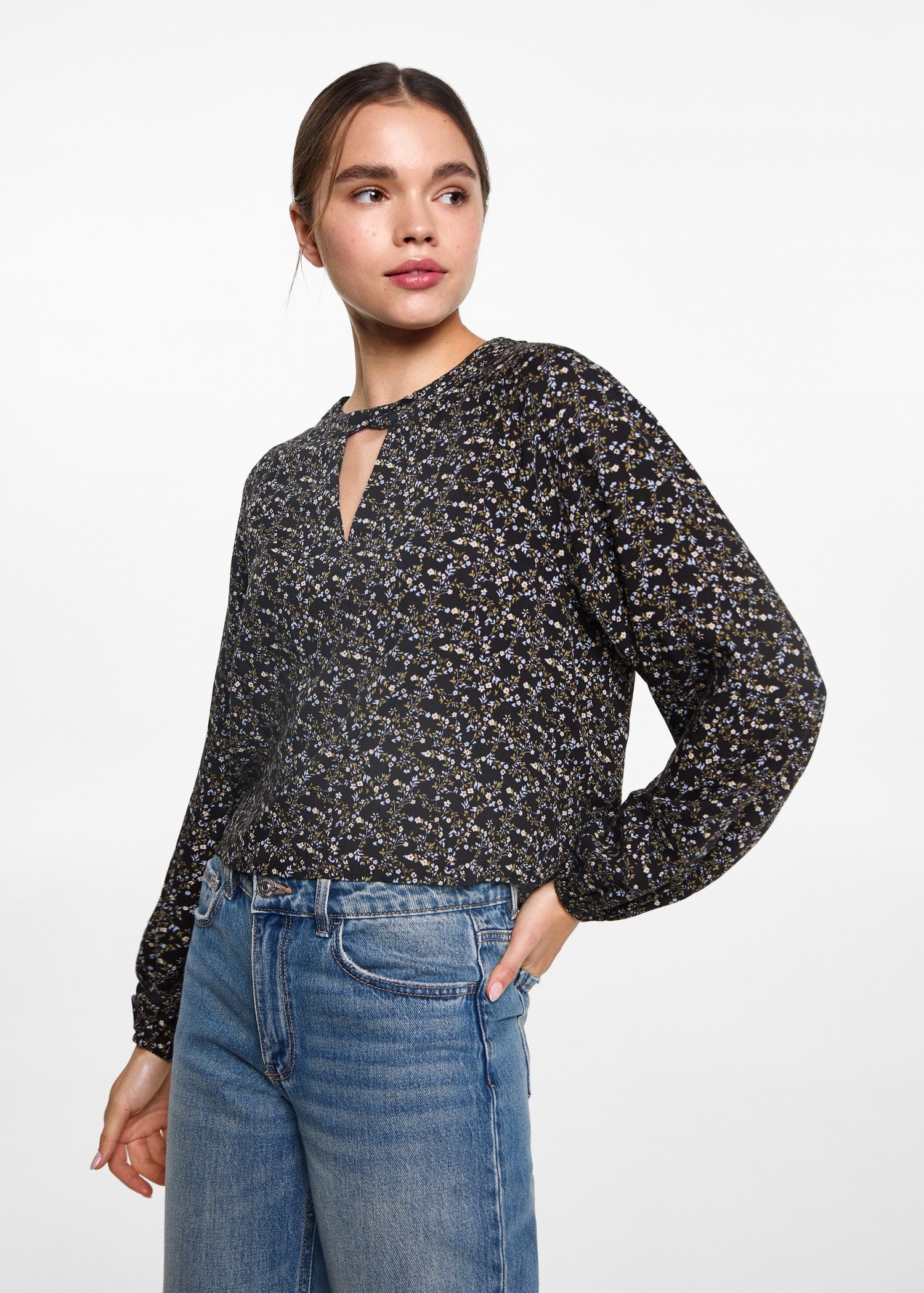 Floral print blouse - Medium plane
