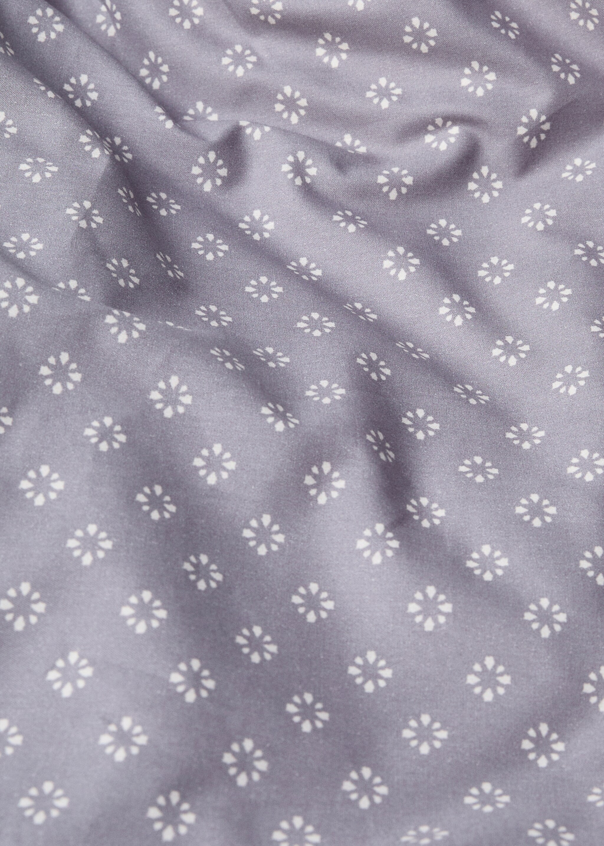 Gemusterter Bettbezug aus Baumwolle für 90 cm Bett - Detail des Artikels 2, Blau. Ref: 77017682-00.