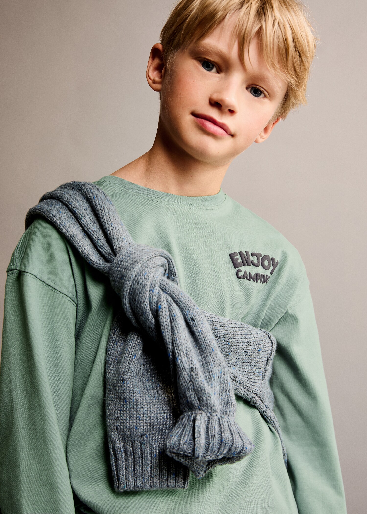 T-shirt manches longues imprimé - Détail de l'article 1