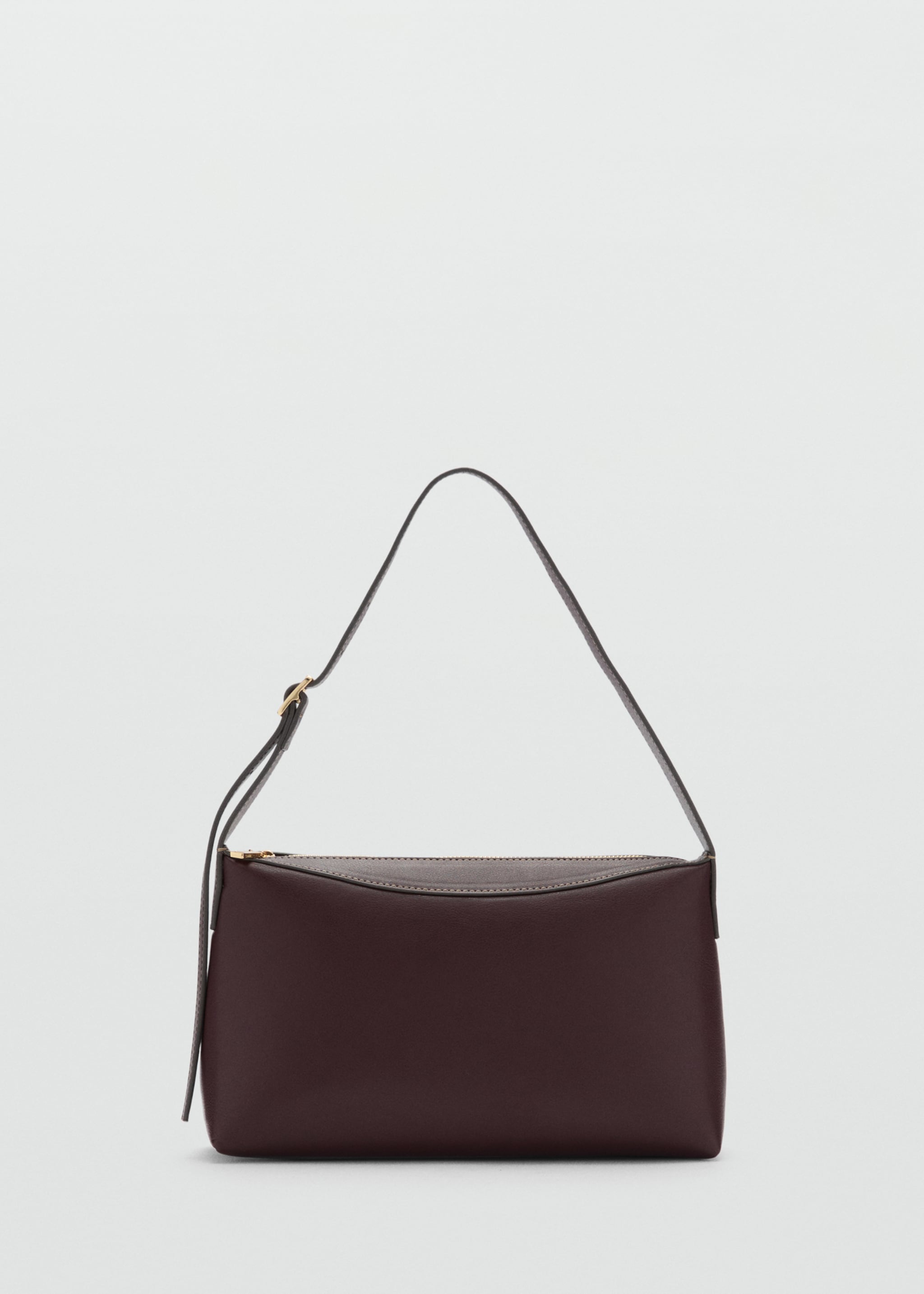 Shoulder bag with zip - Article without model, Burgundy. Ref: 77017692-00.
