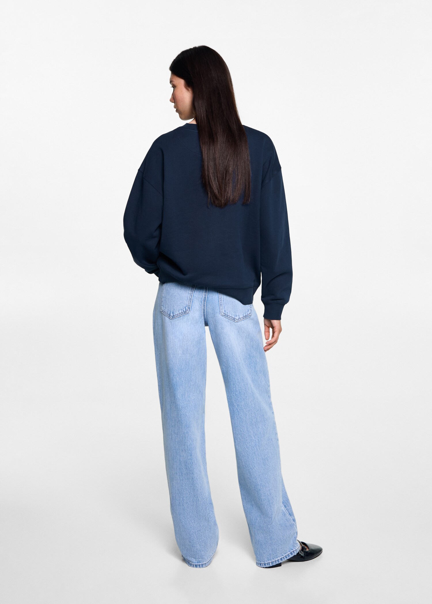 Printed cotton sweatshirt - Reverse of the article