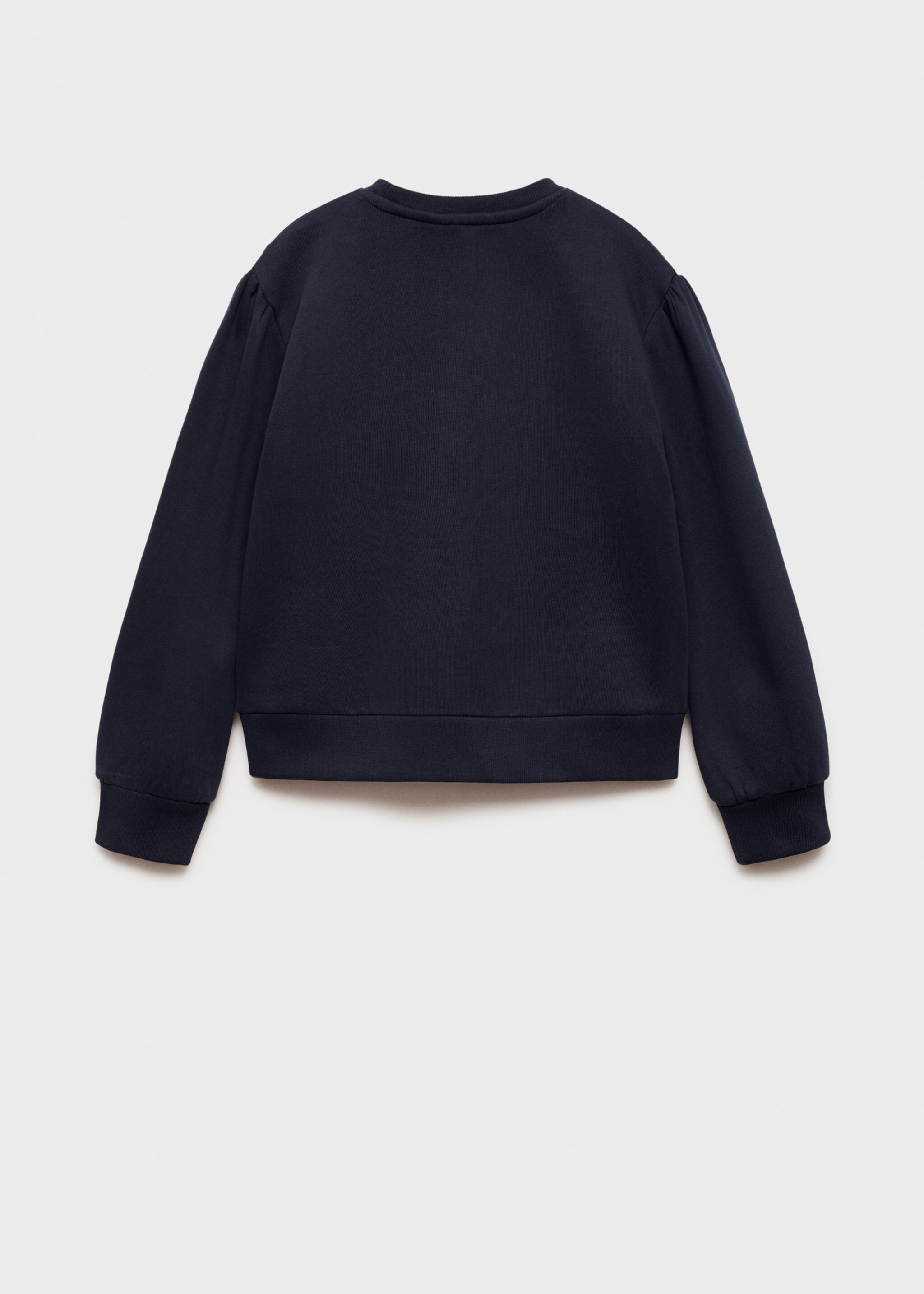 Sweatshirt met bloemborduursel - Achterkant van het artikel