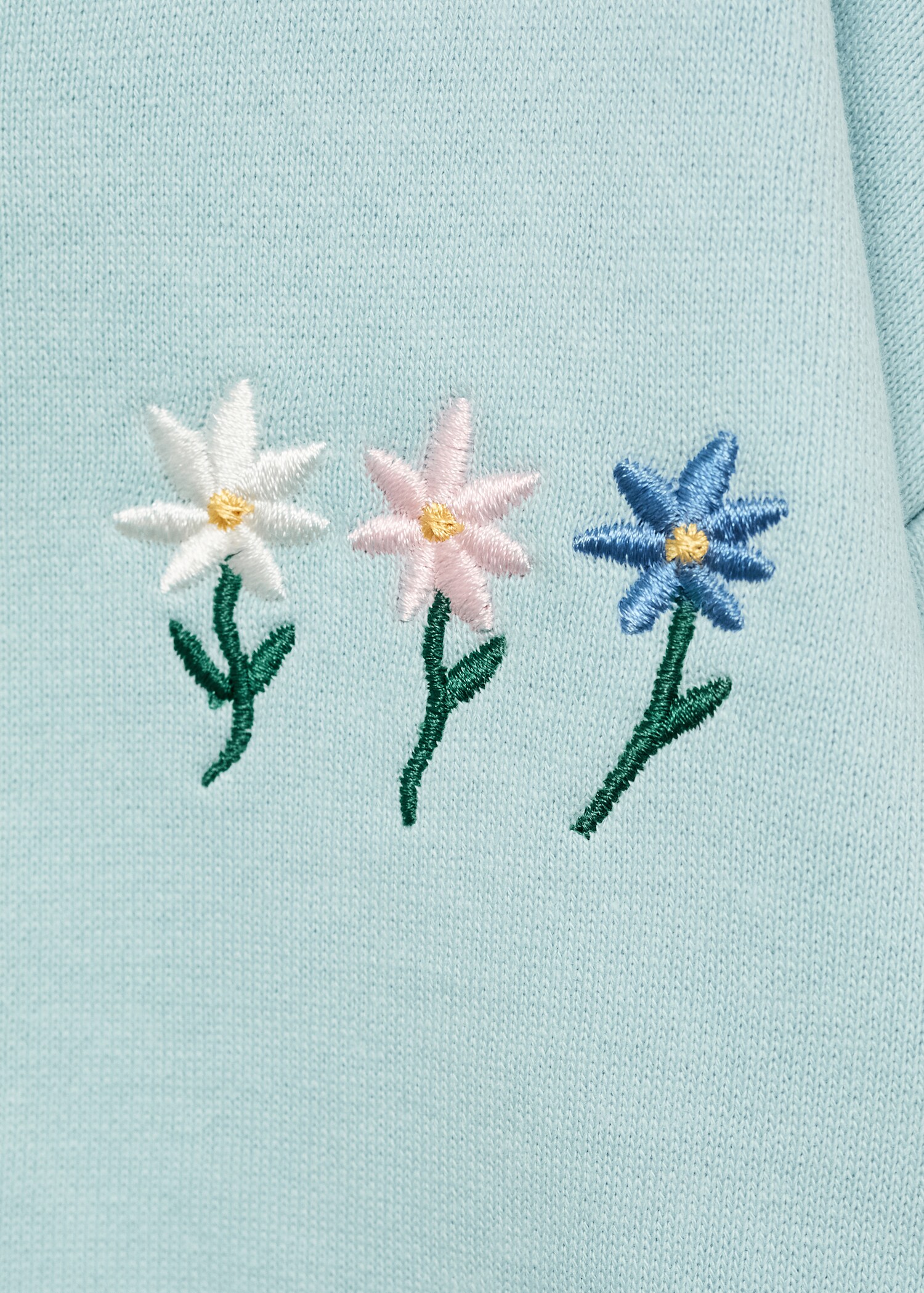 Sweatshirt med blombroderi - Detaljer om artikeln 8