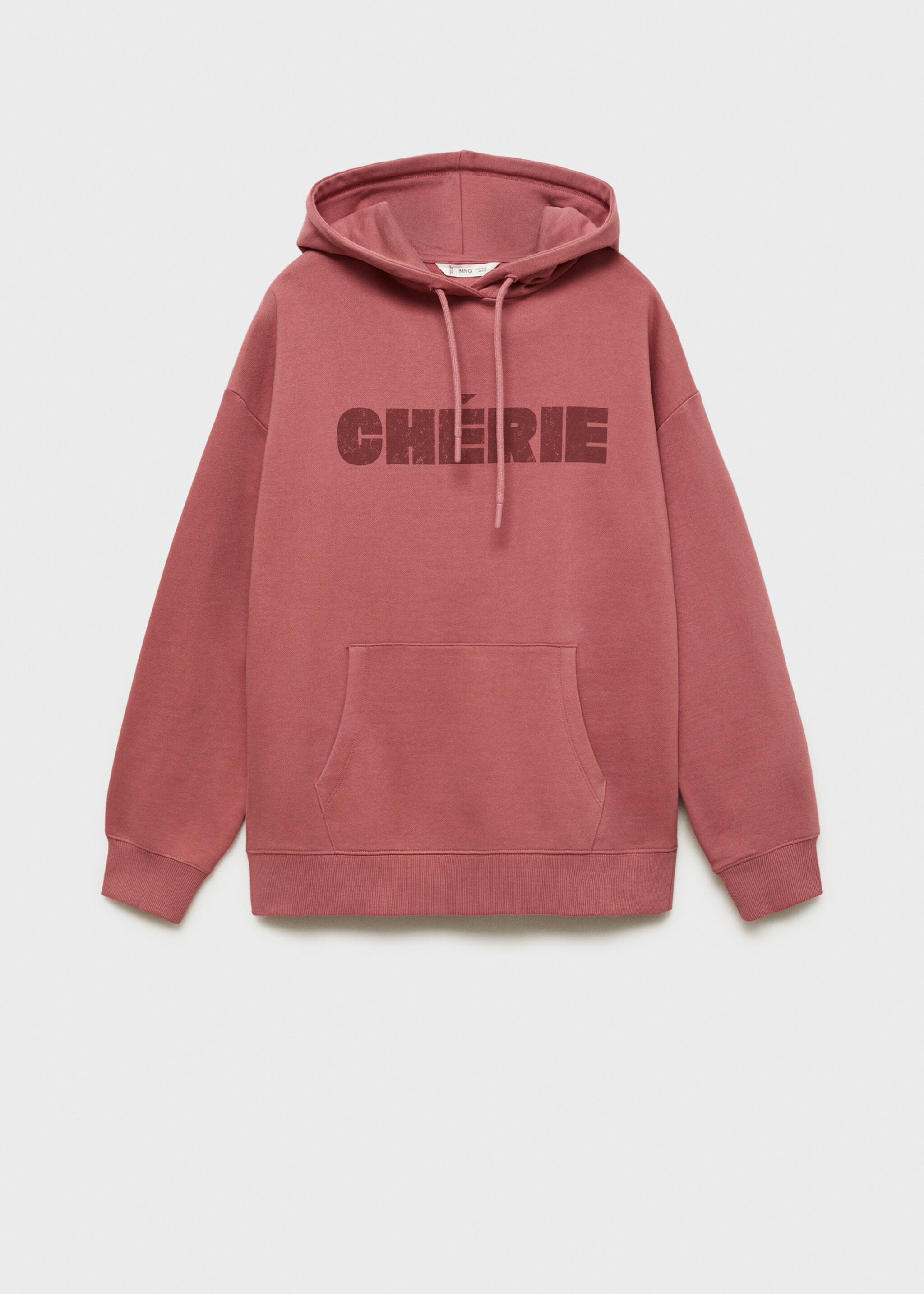 Cotton-blend printed sweatshirt - Article without model, Strawberry. Ref: 77017699-00.