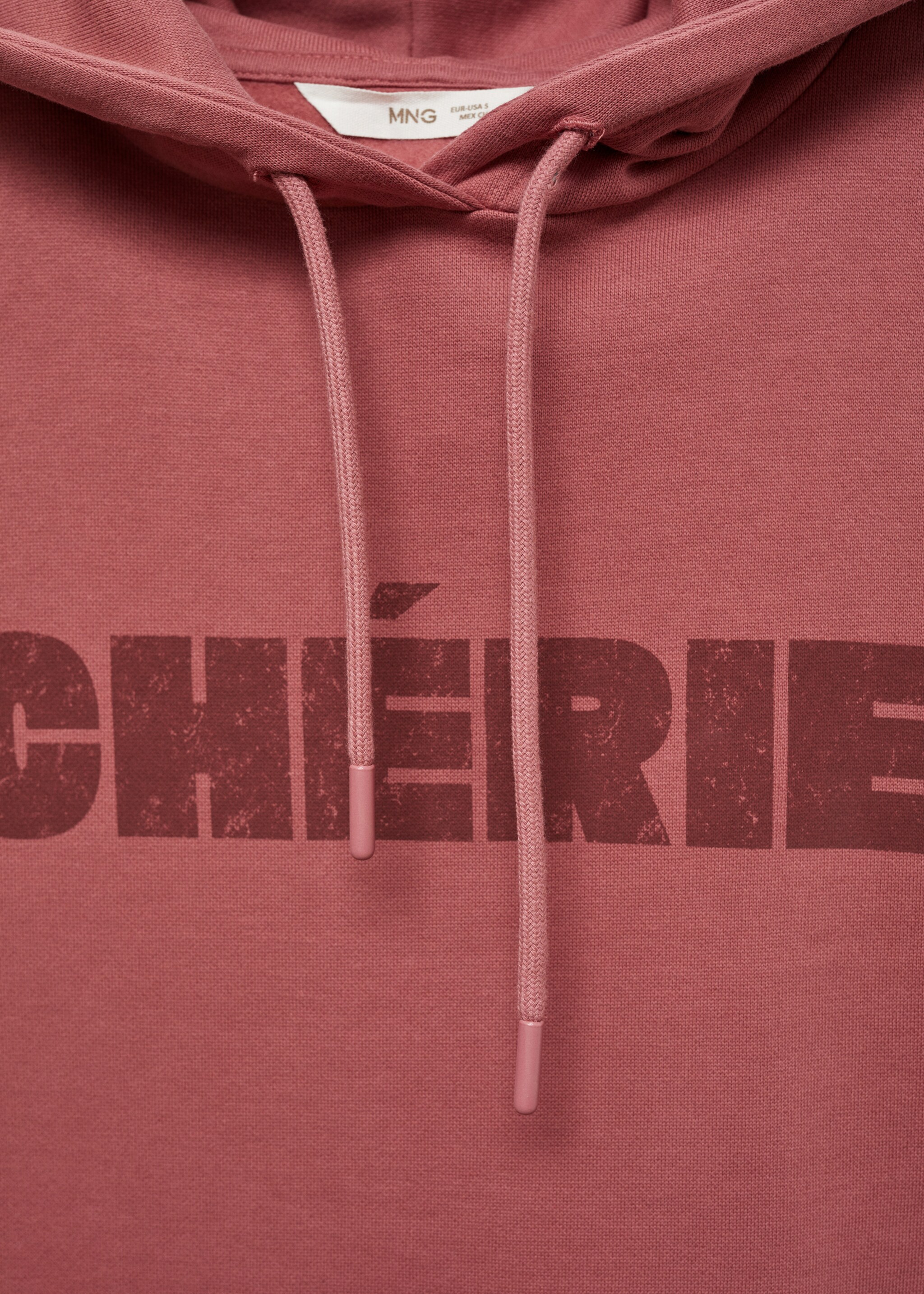 Cotton-blend printed sweatshirt - Details of the article 8, Strawberry. Ref: 77017699-00.