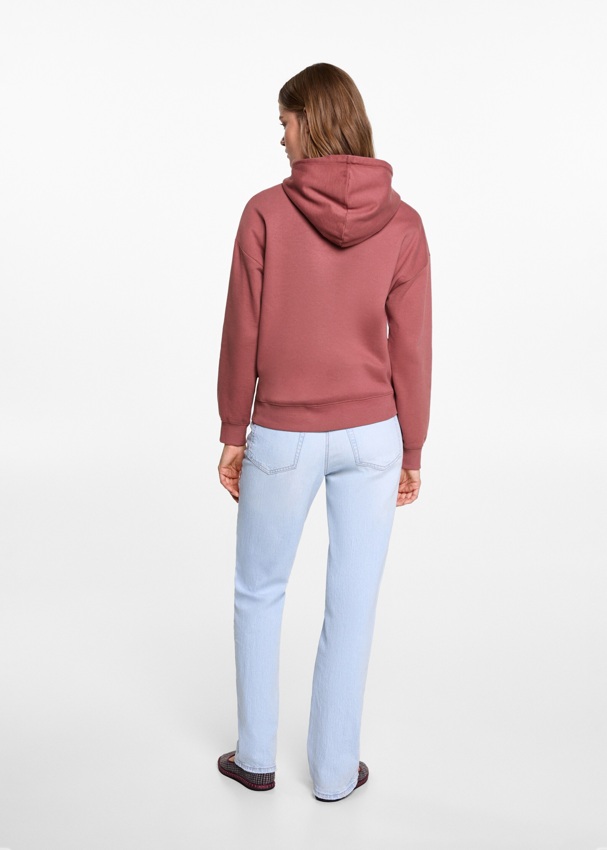 Cotton-blend printed sweatshirt - Reverse of the article, Strawberry. Ref: 77017699-00.