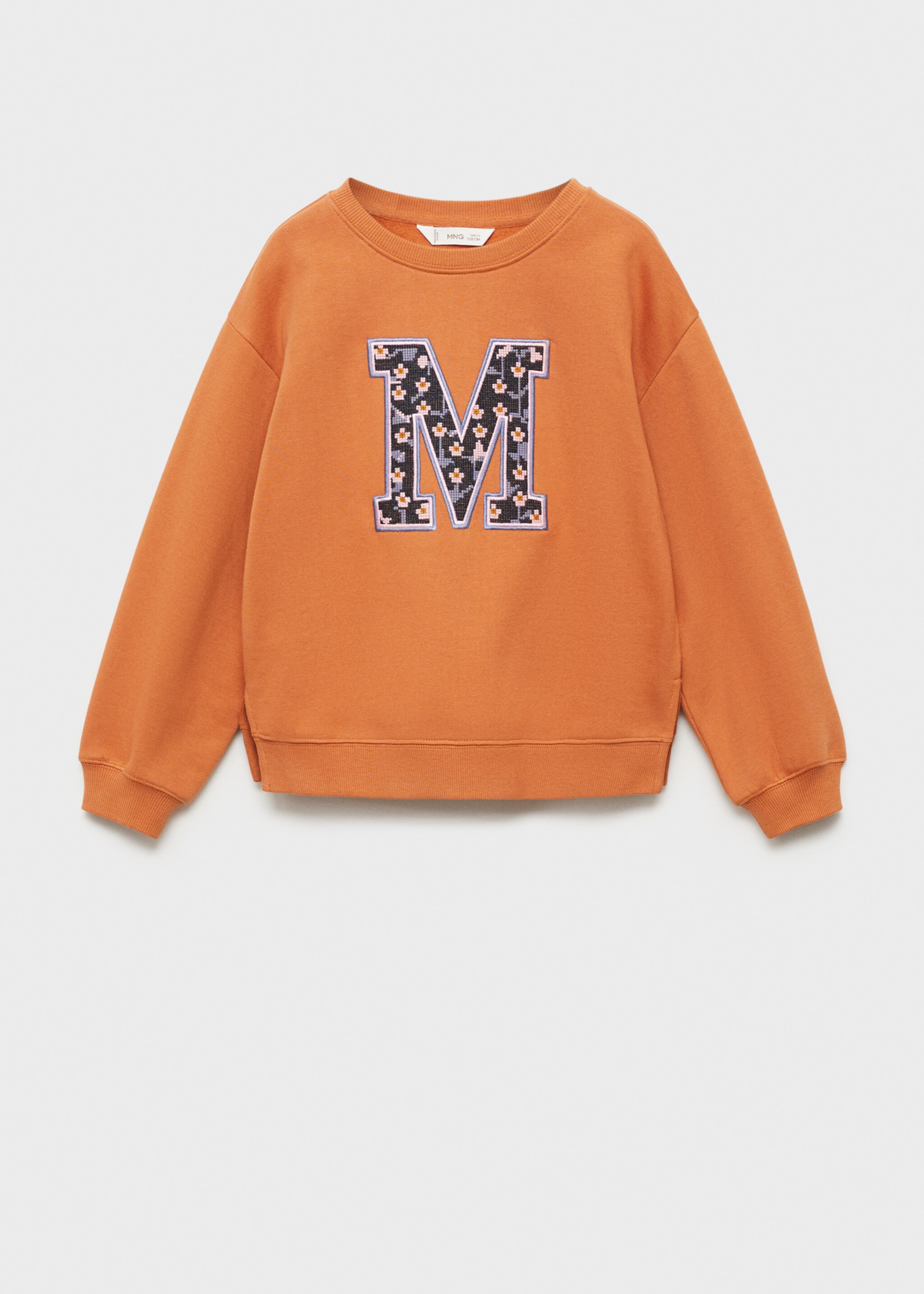 Baumwoll-Sweatshirt mit Stickdetail - Artikel ohne Model