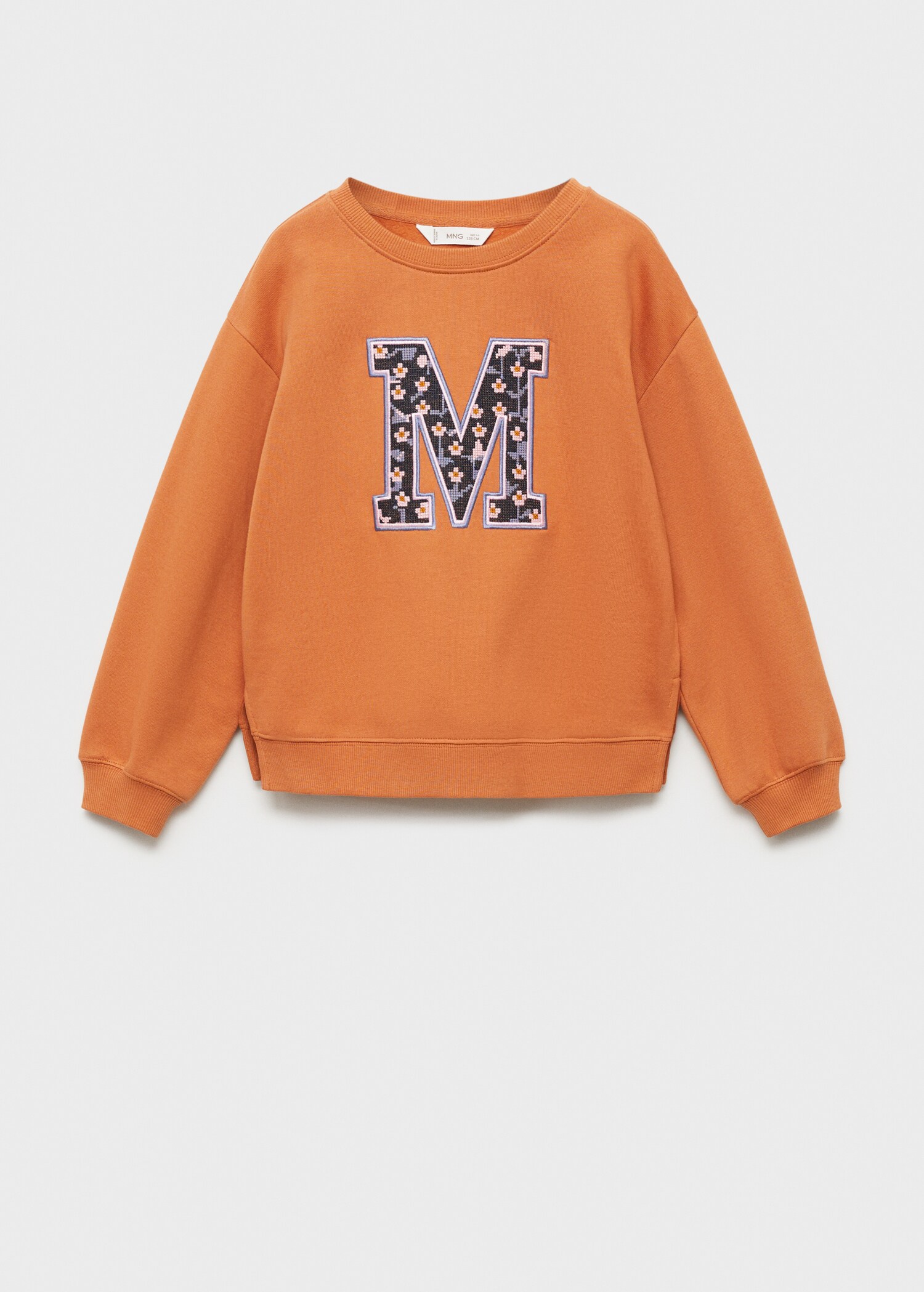 Baumwoll-Sweatshirt mit Stickdetail - Artikel ohne Model
