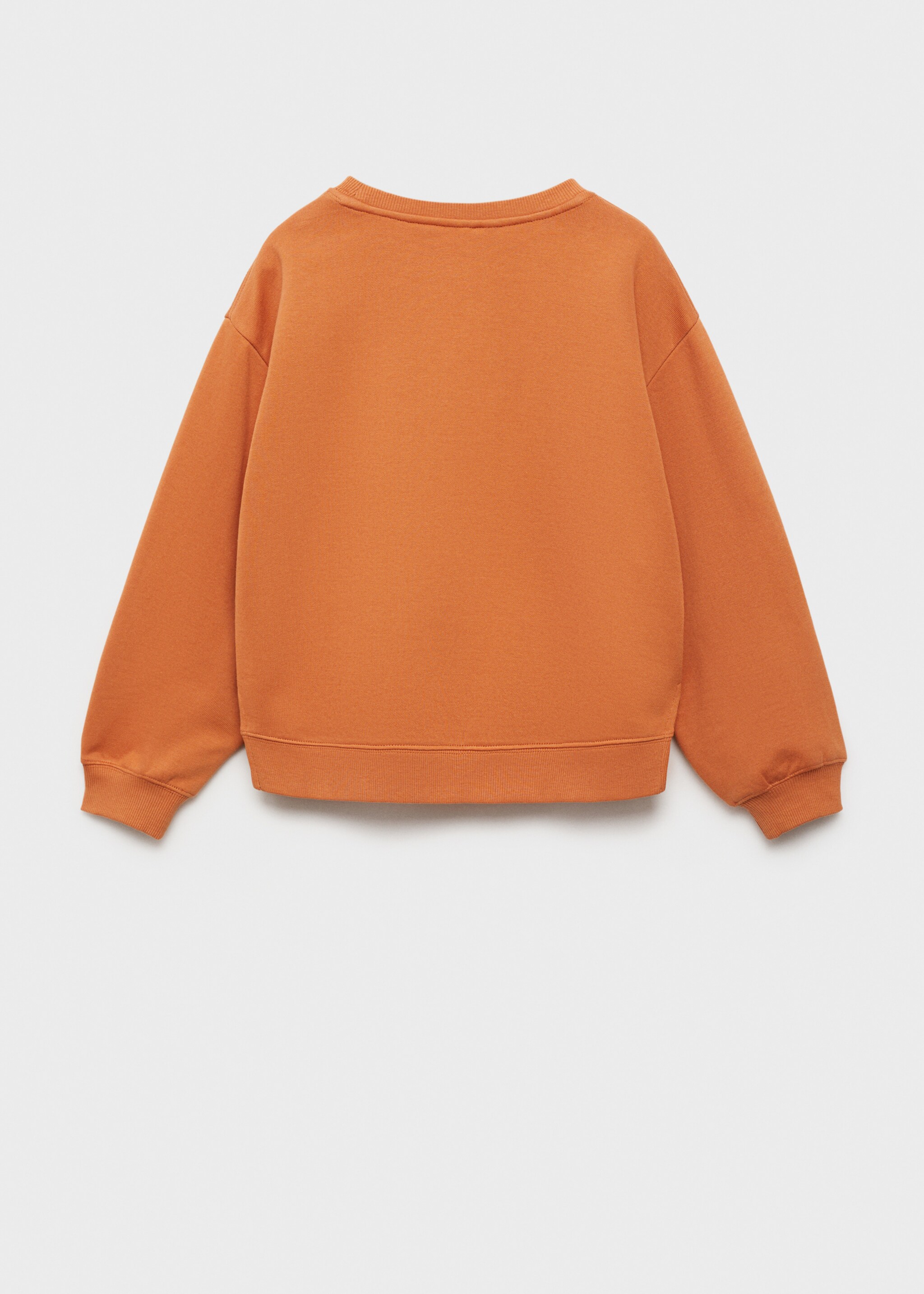 Baumwoll-Sweatshirt mit Stickdetail - Rückseite des Artikels