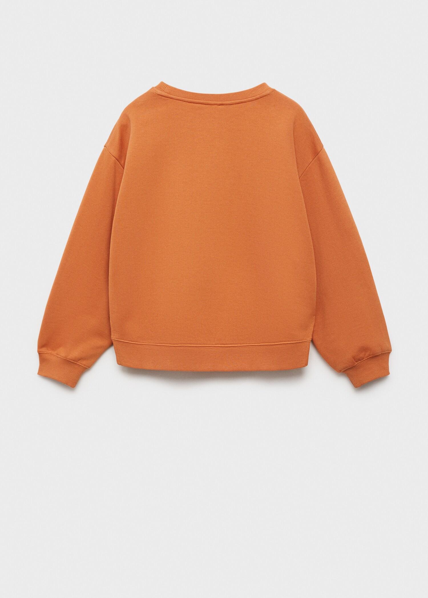 Baumwoll-Sweatshirt mit Stickdetail - Rückseite des Artikels