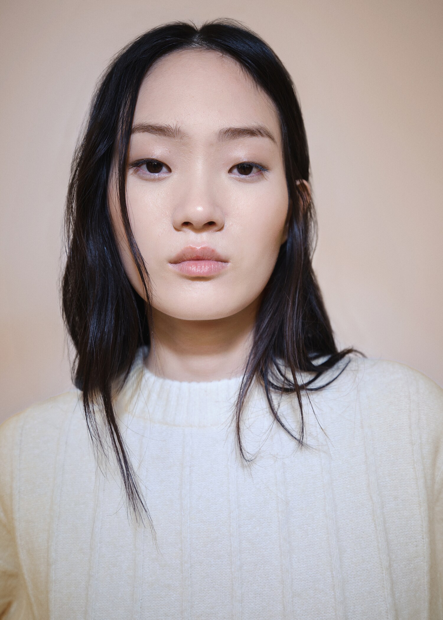 Úpletový svetr s výstřihem perkins - Detail zboží 1