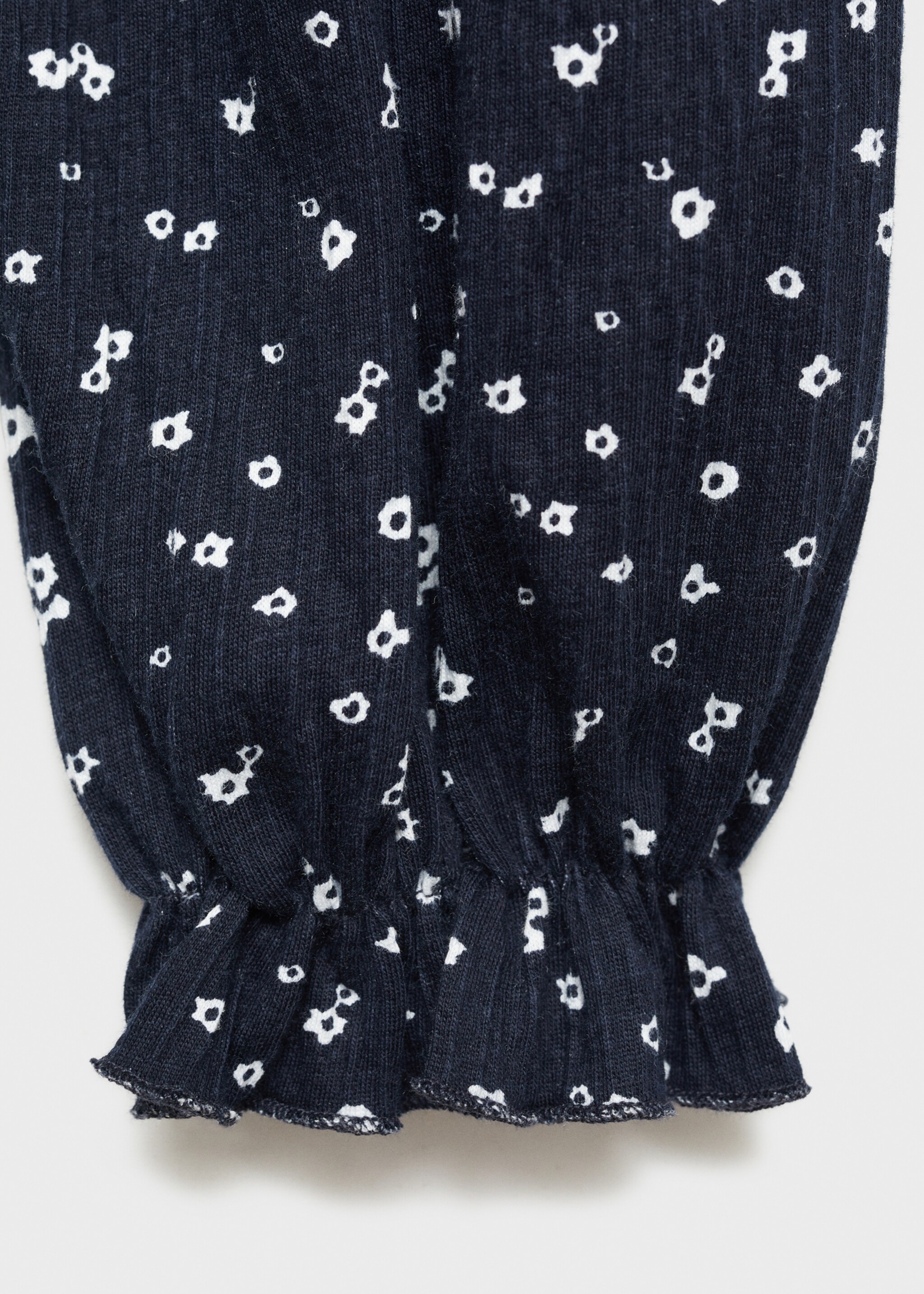 Flowy printed blouse - Details of the article 8, Dark Navy. Ref: 77017711-00.