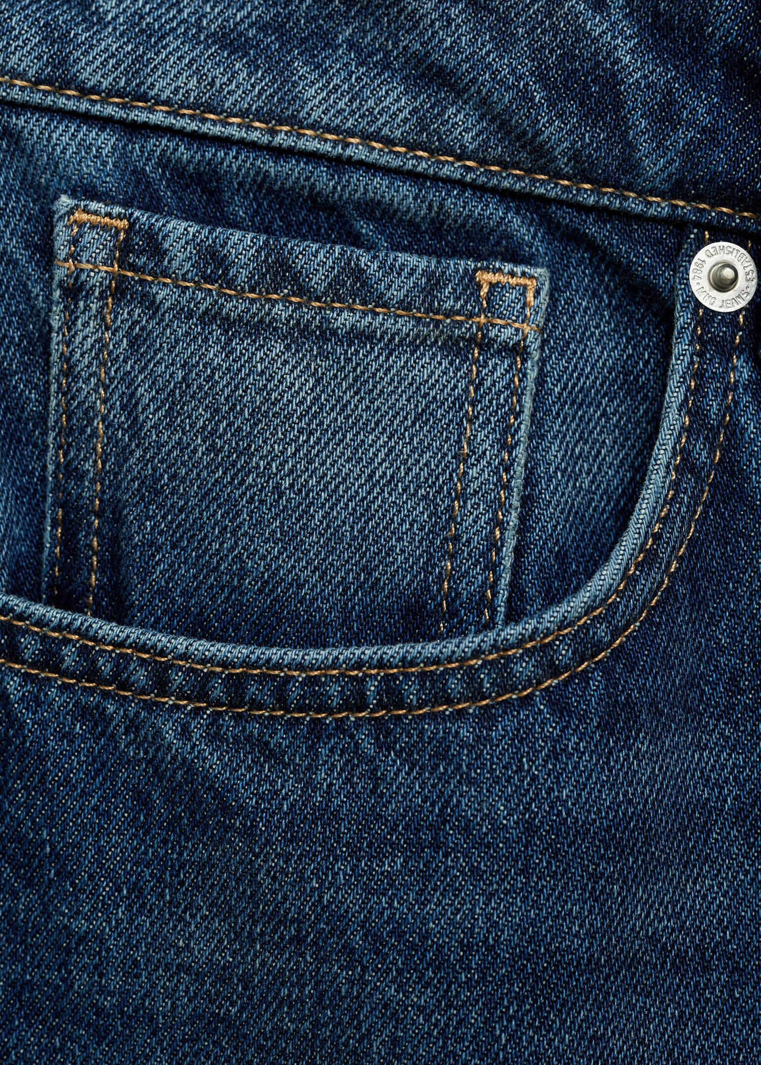 Wideleg loose low-rise jeans - Detail van het artikel 0
