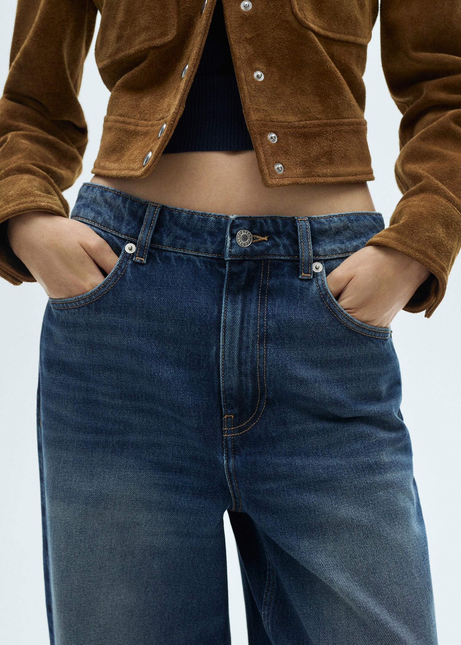 Wideleg loose low-rise jeans - Detail van het artikel 6
