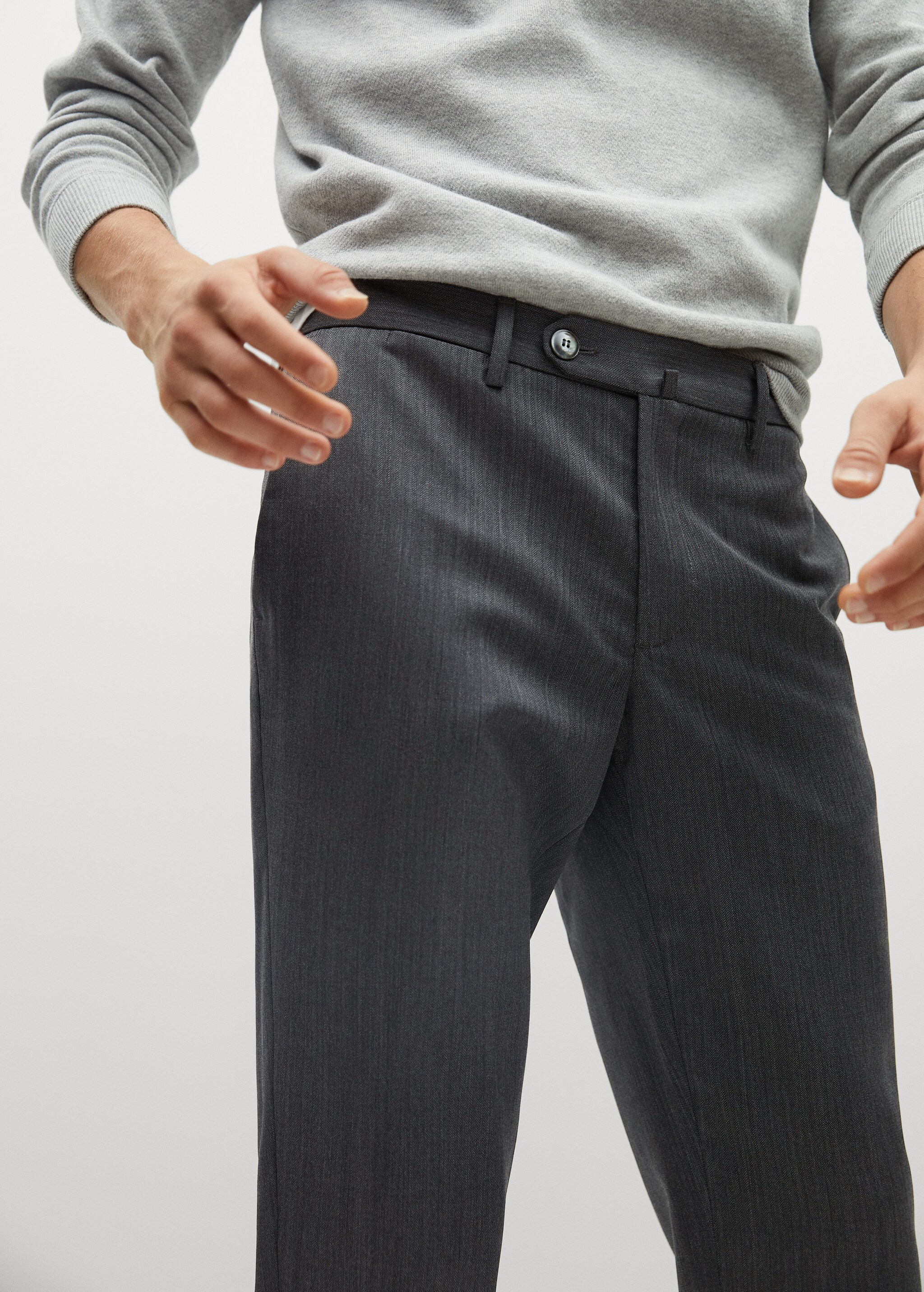 Pantalón slim fit lana virgen - Detalle del artículo 1