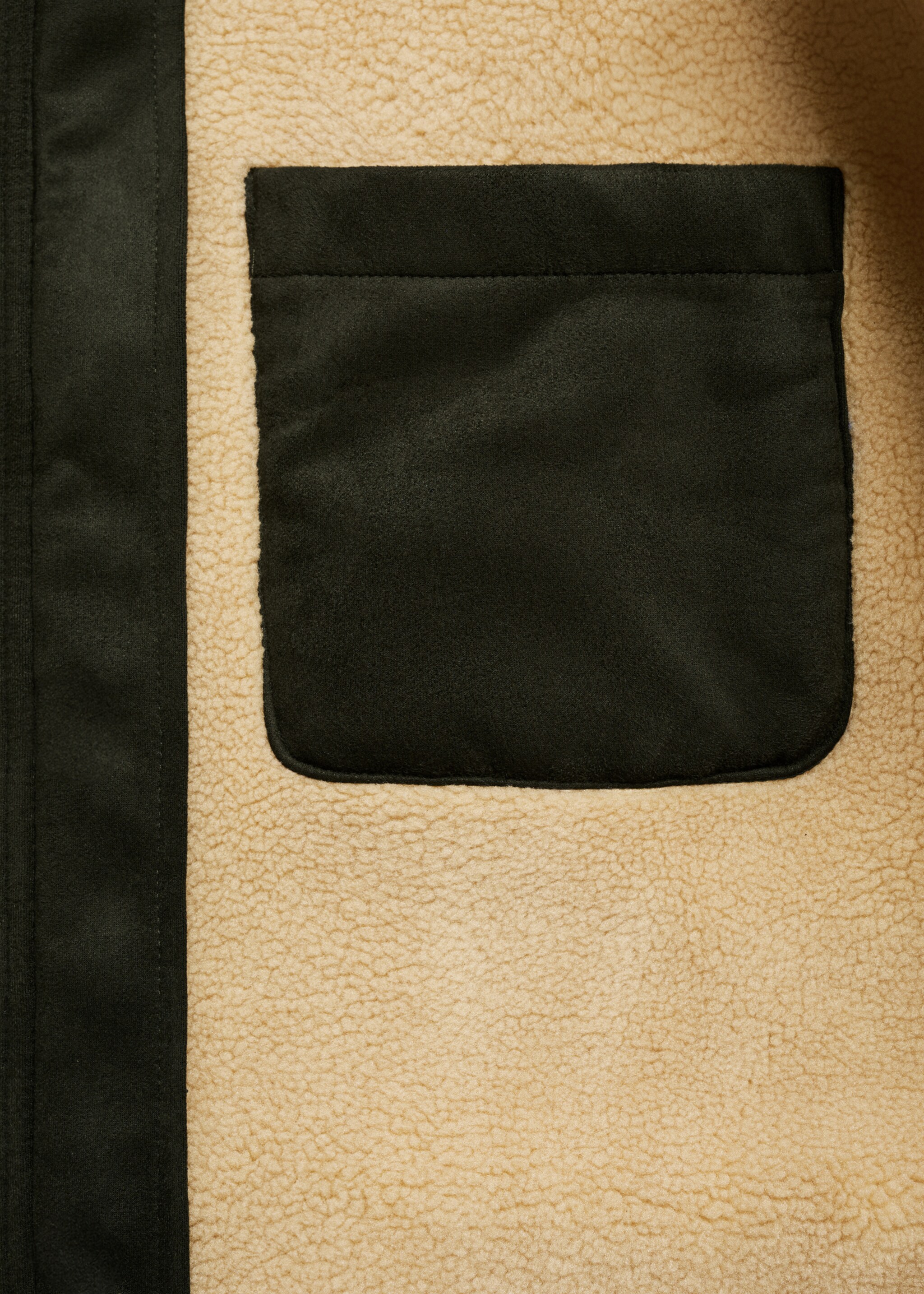 Veste double face intérieur moutonné - Détail de l'article 0, Kaki. Ref: 77017918-00.