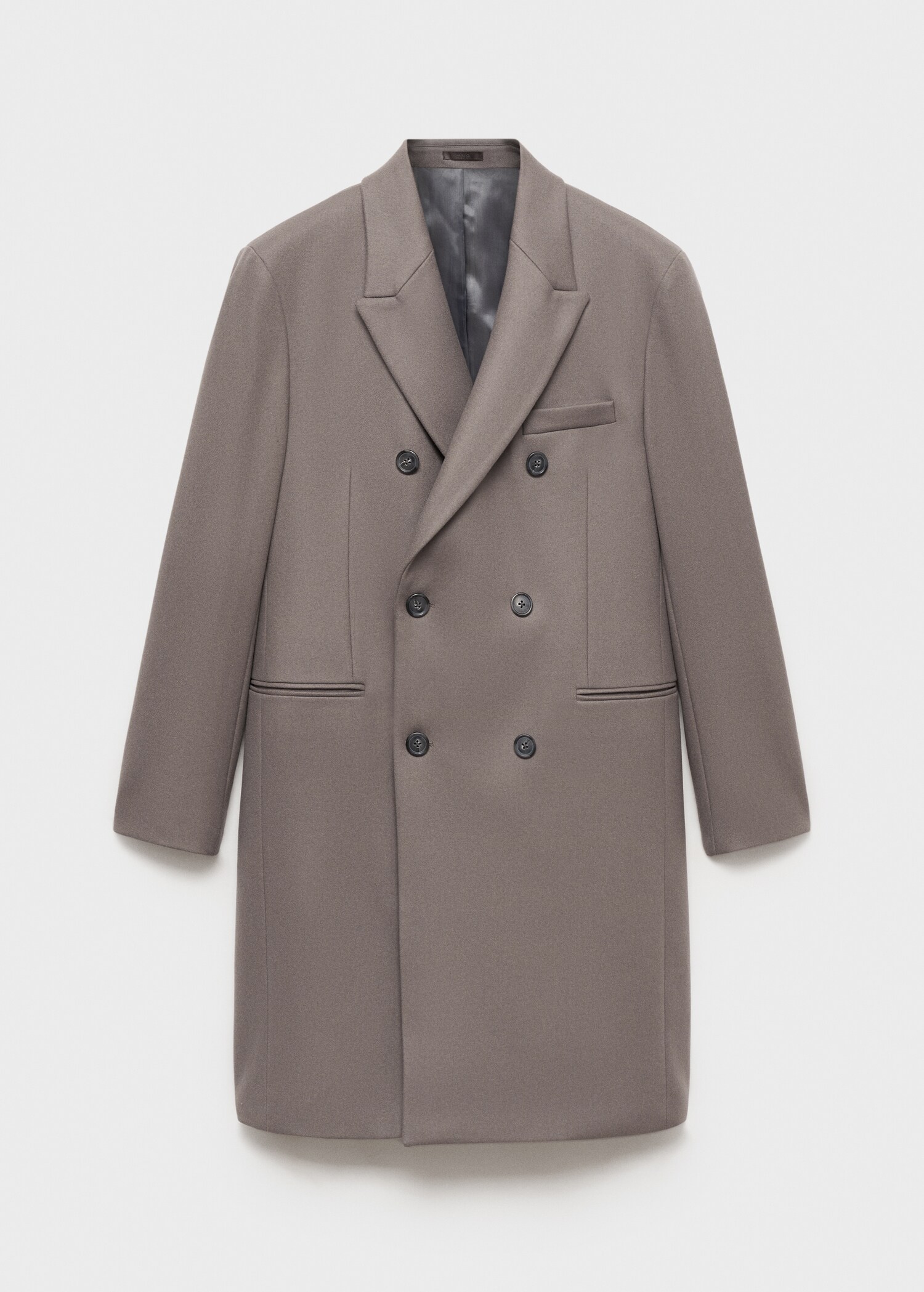 100% Italian wool double-breasted coat - Article without model