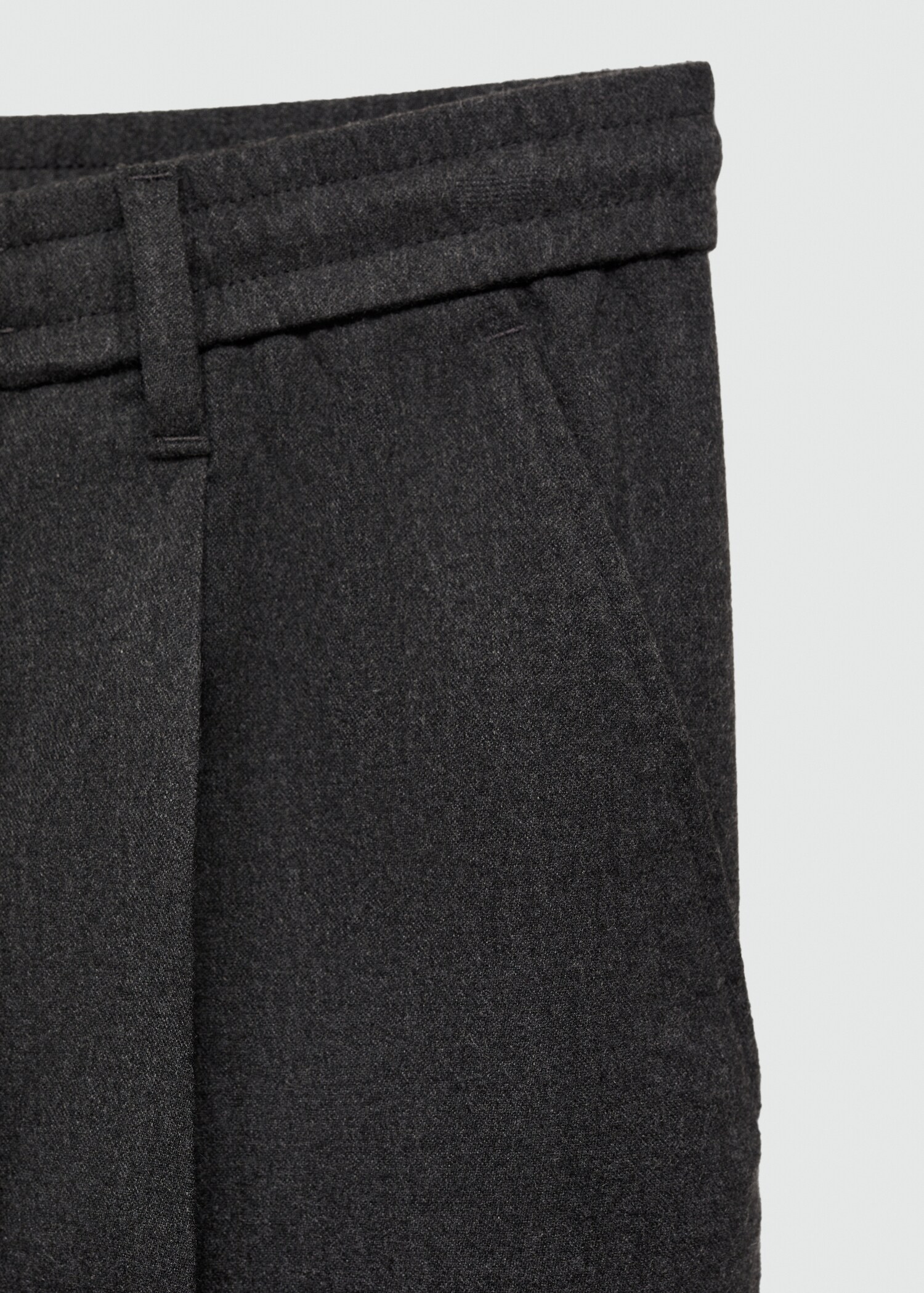 Pantalons regular fit pinces cordill - Detall de l'article 0