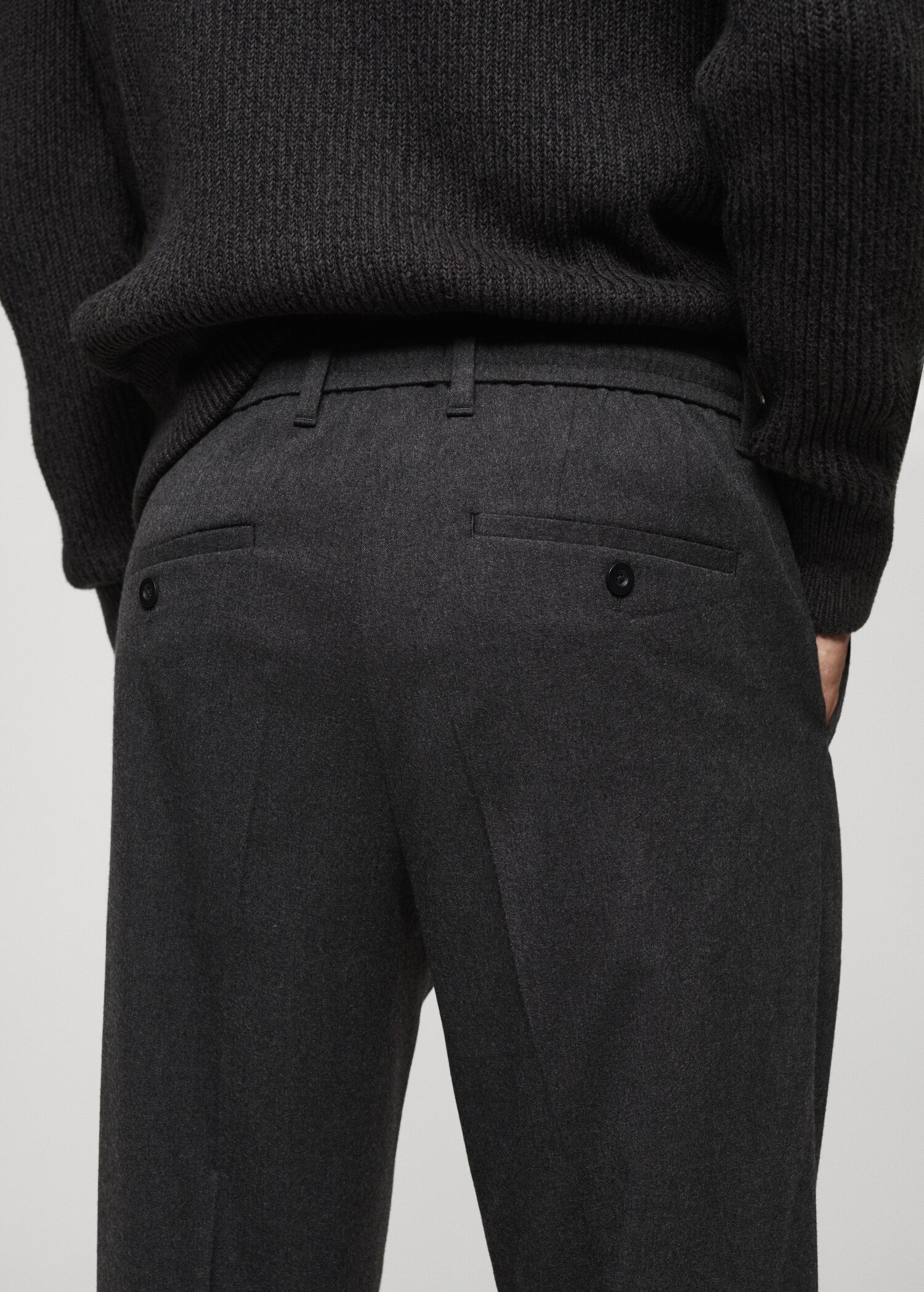 Pantalons regular fit pinces cordill - Detall de l'article 6