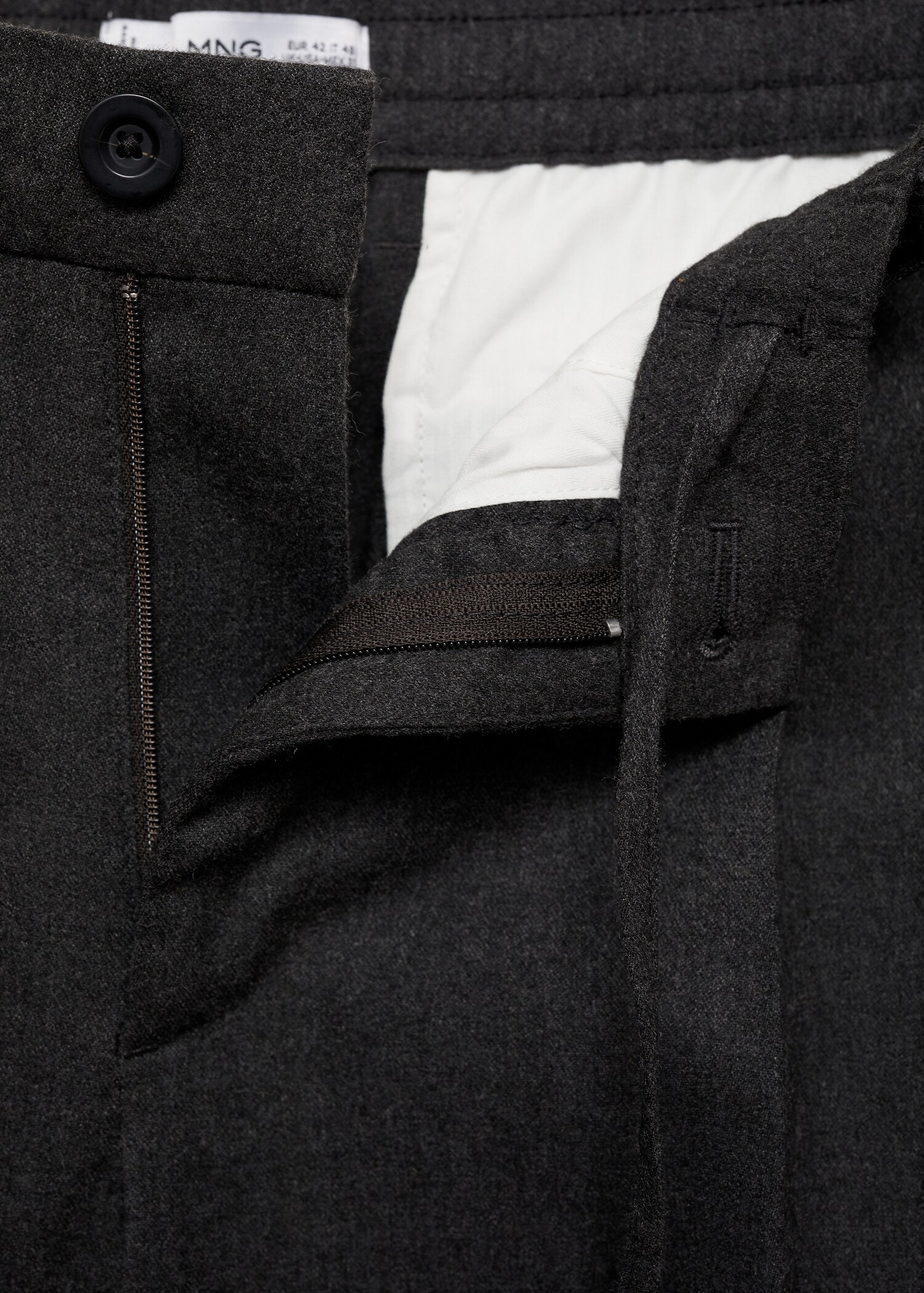 Pantalons regular fit pinces cordill - Detall de l'article 8