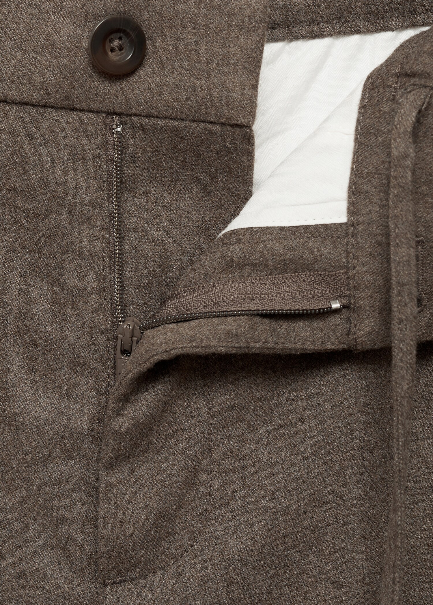 Pantalons regular fit pinces cordill - Detall de l'article 0