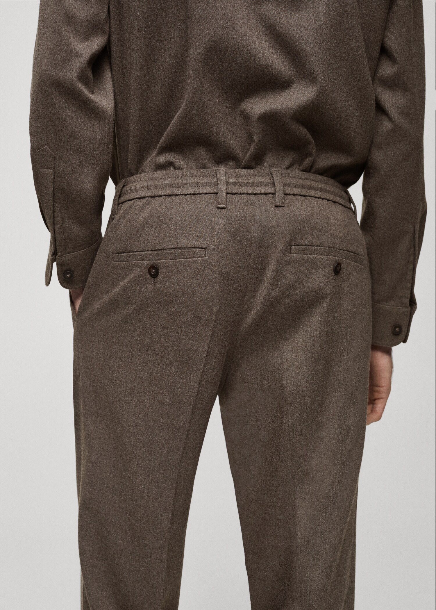 Pantalons regular fit pinces cordill - Detall de l'article 6