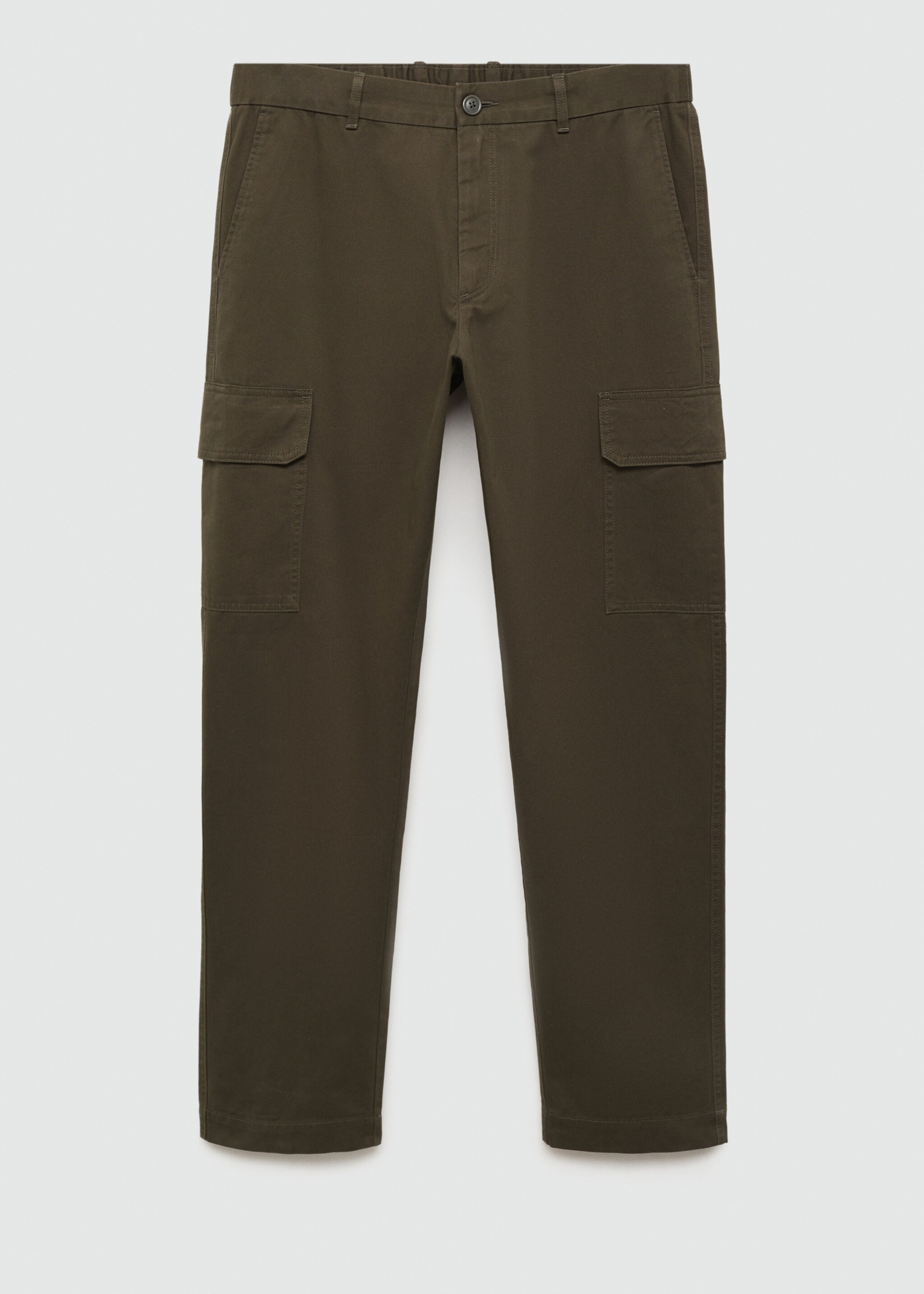 Straight Fit-Cargohose - Artikel ohne Model, Khaki. Ref: 77017923-00.