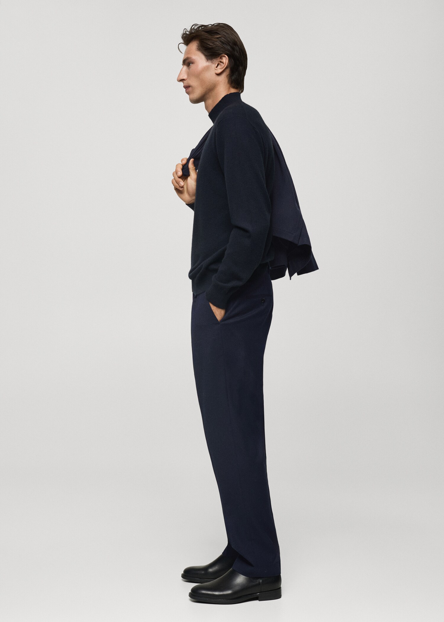 Pantalon costume flanelle 100 % laine vierge - Détail de l'article 6
