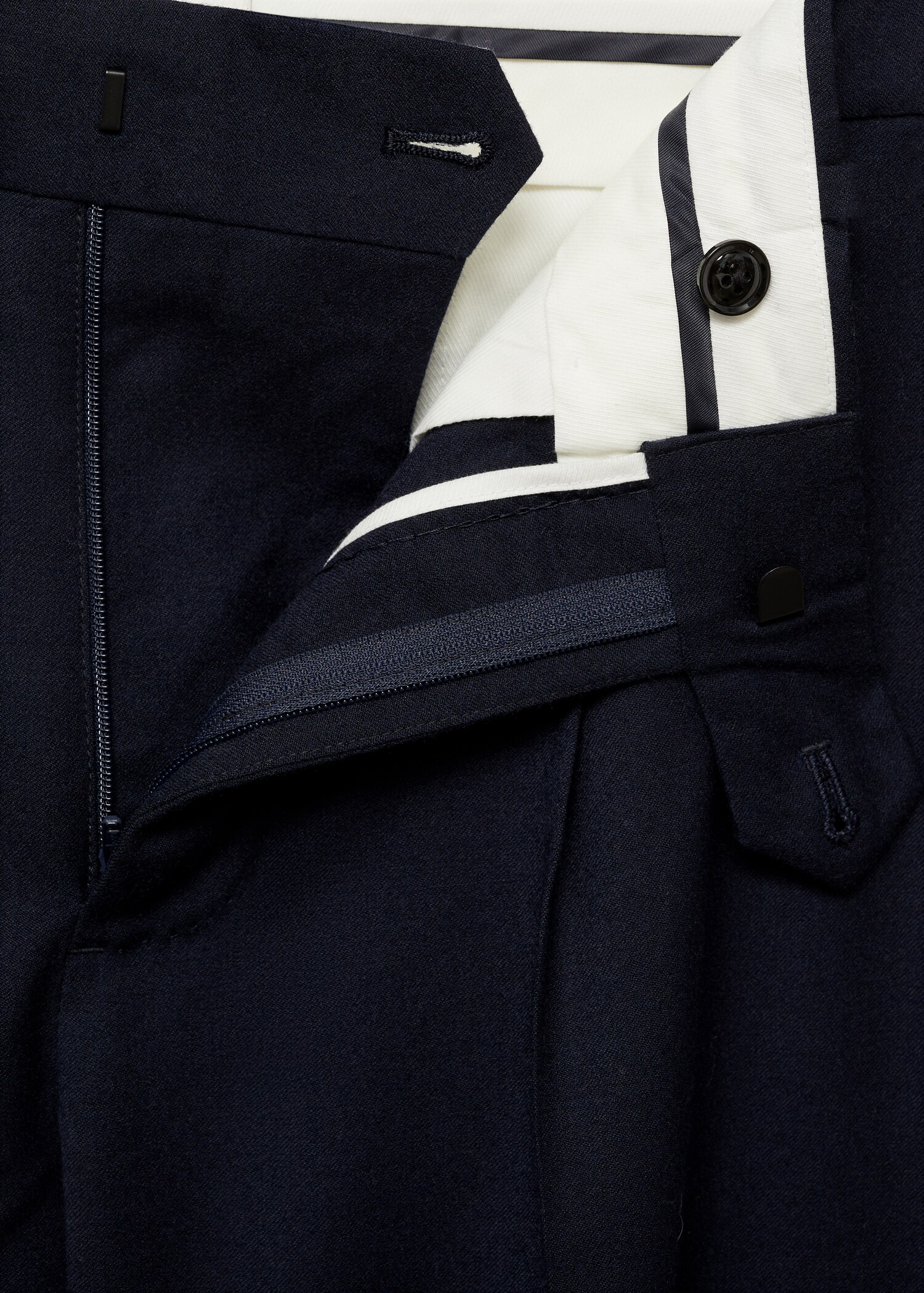 Pantalon costume flanelle 100 % laine vierge - Détail de l'article 8