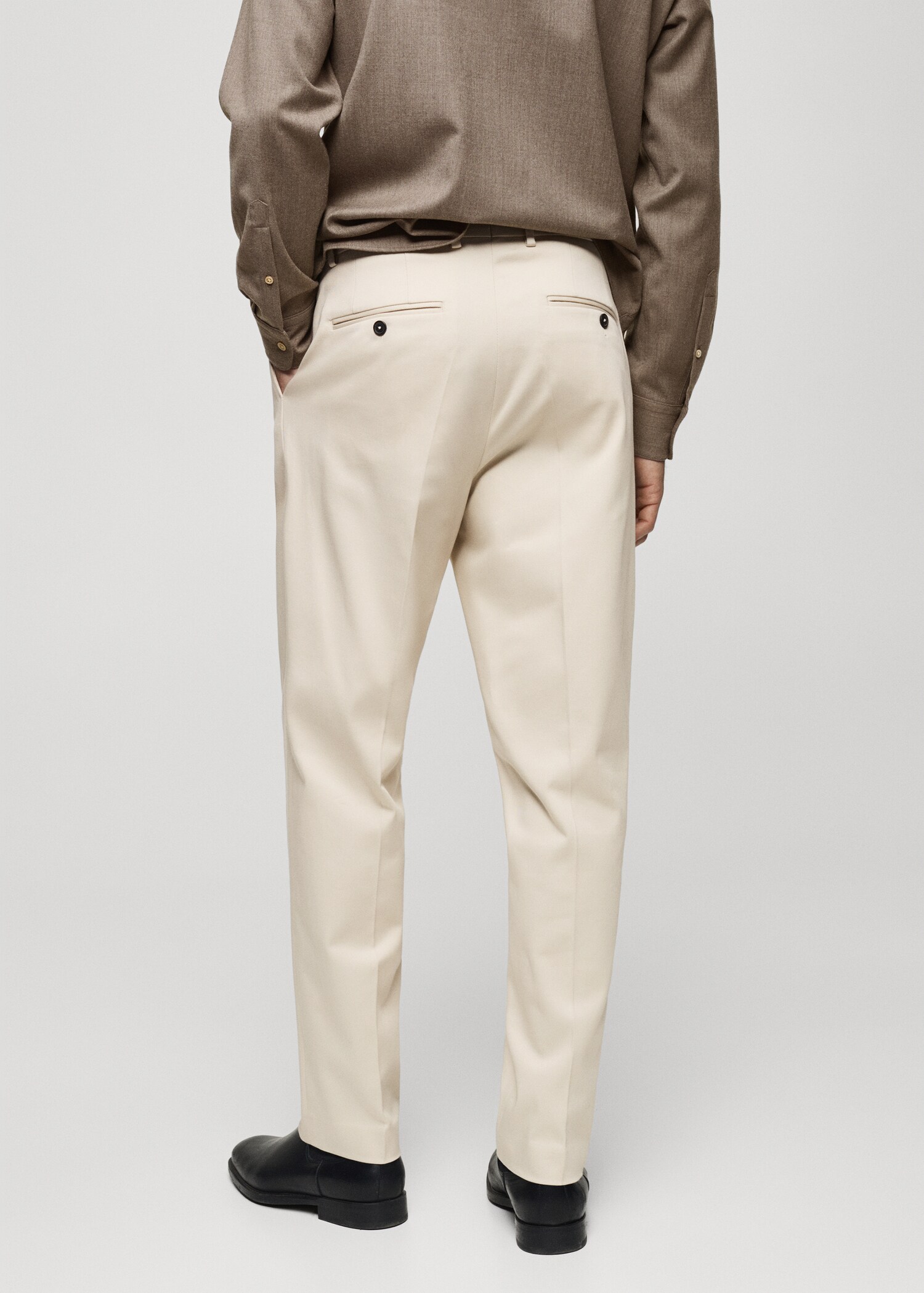 Pantalon twill coton pinces - Verso de l’article