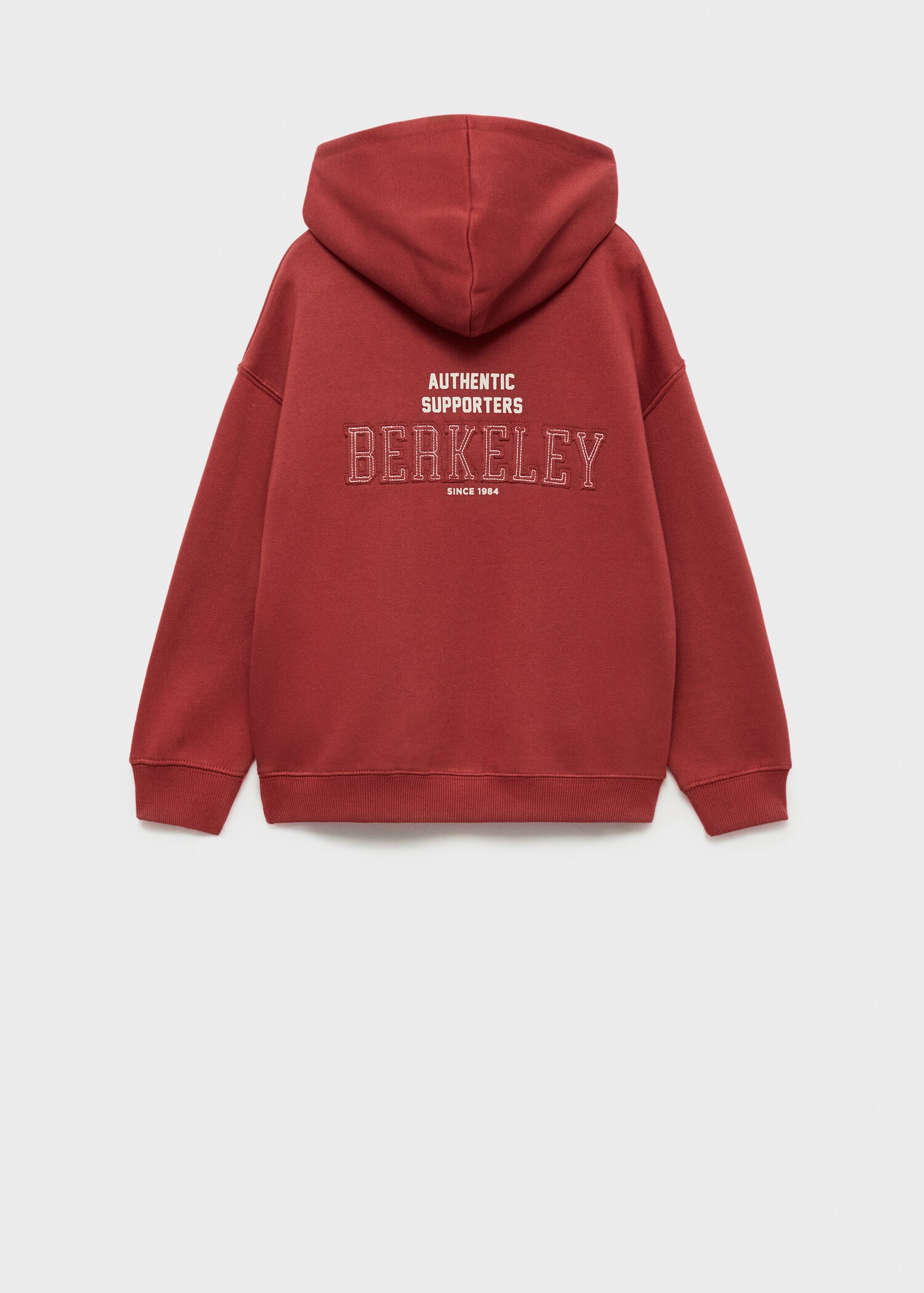 Baumwoll-Sweatshirt mit Stickdetail - Rückseite des Artikels