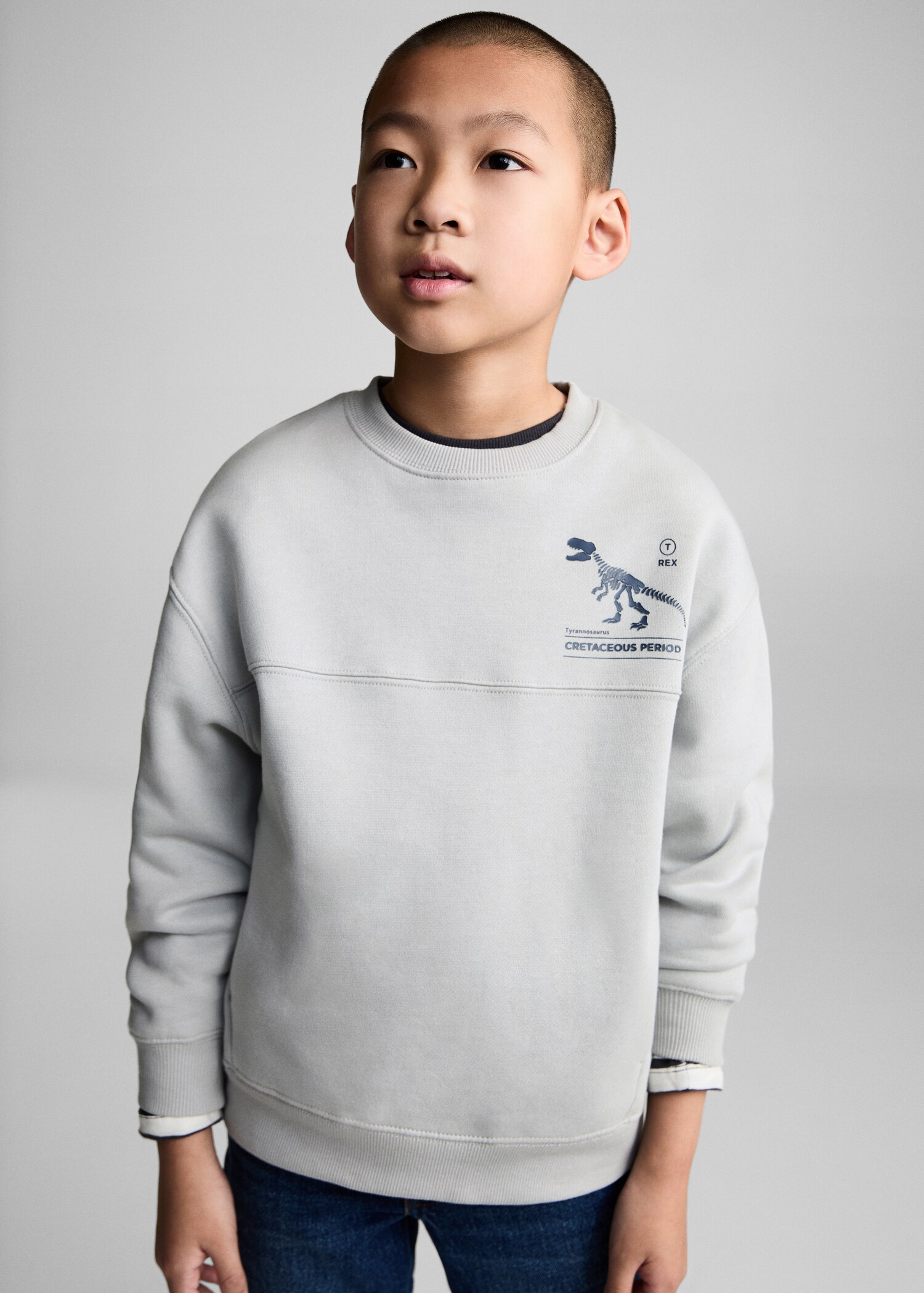 Sudadera algodón estampado - Plano medio