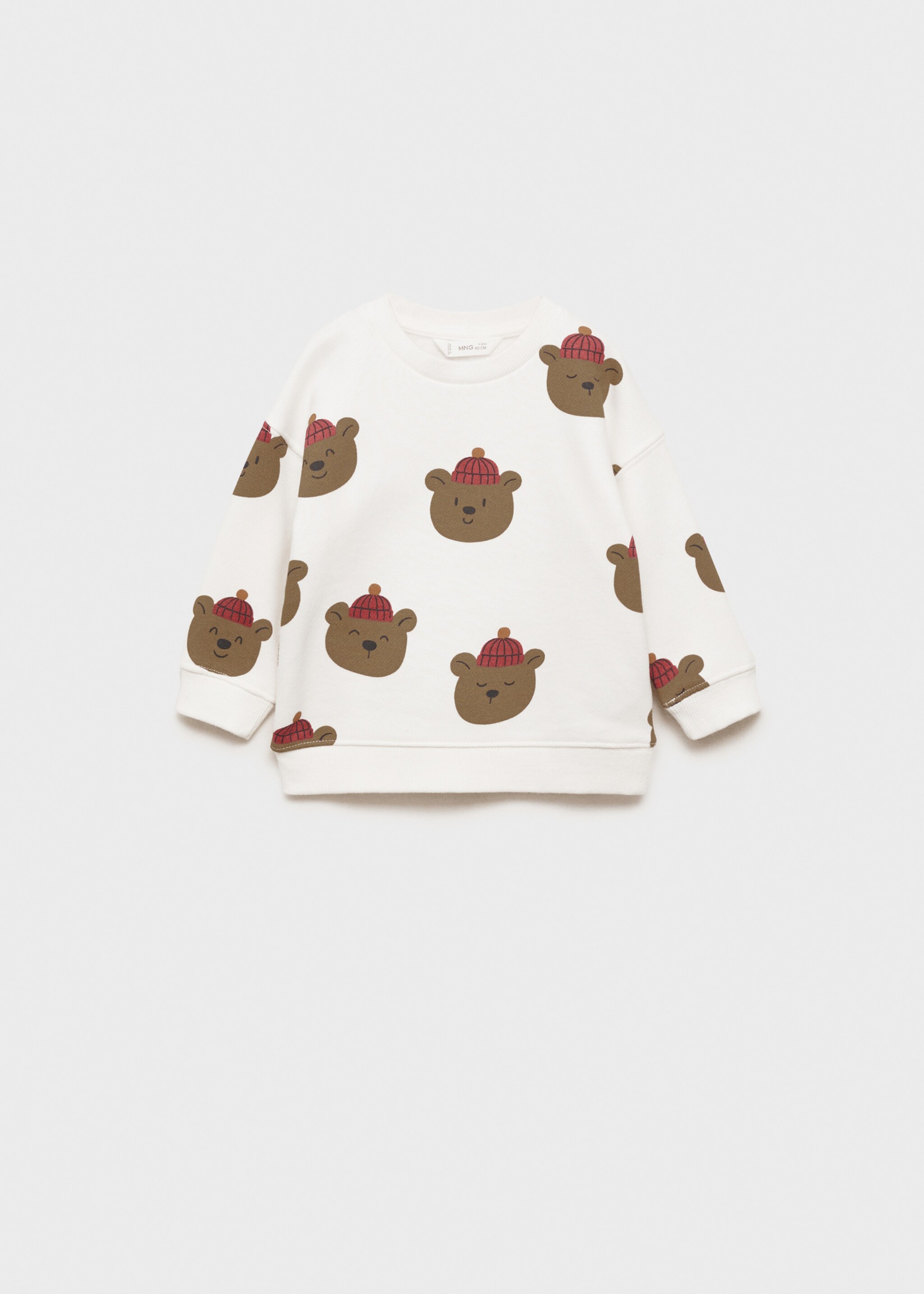 Sweat-shirt imprimé Noël - Article sans modèle, Blanc cassé. Ref: 77017933-00.