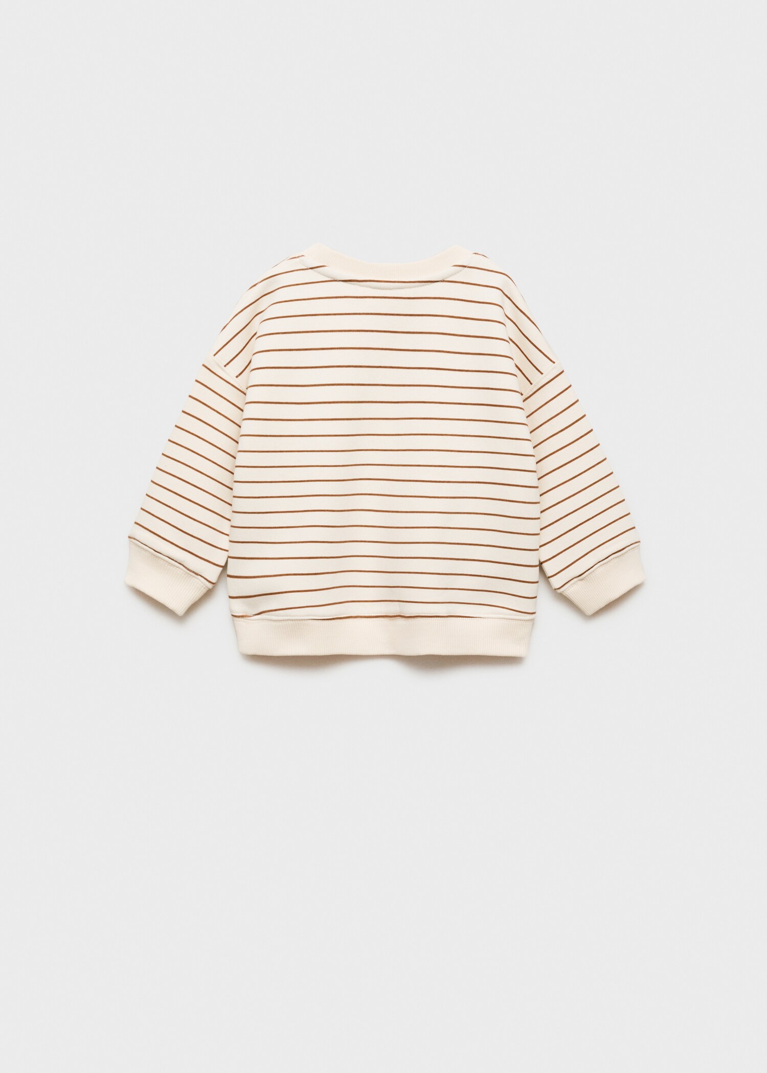 Sudadera rayas mensaje - Reverso del artículo