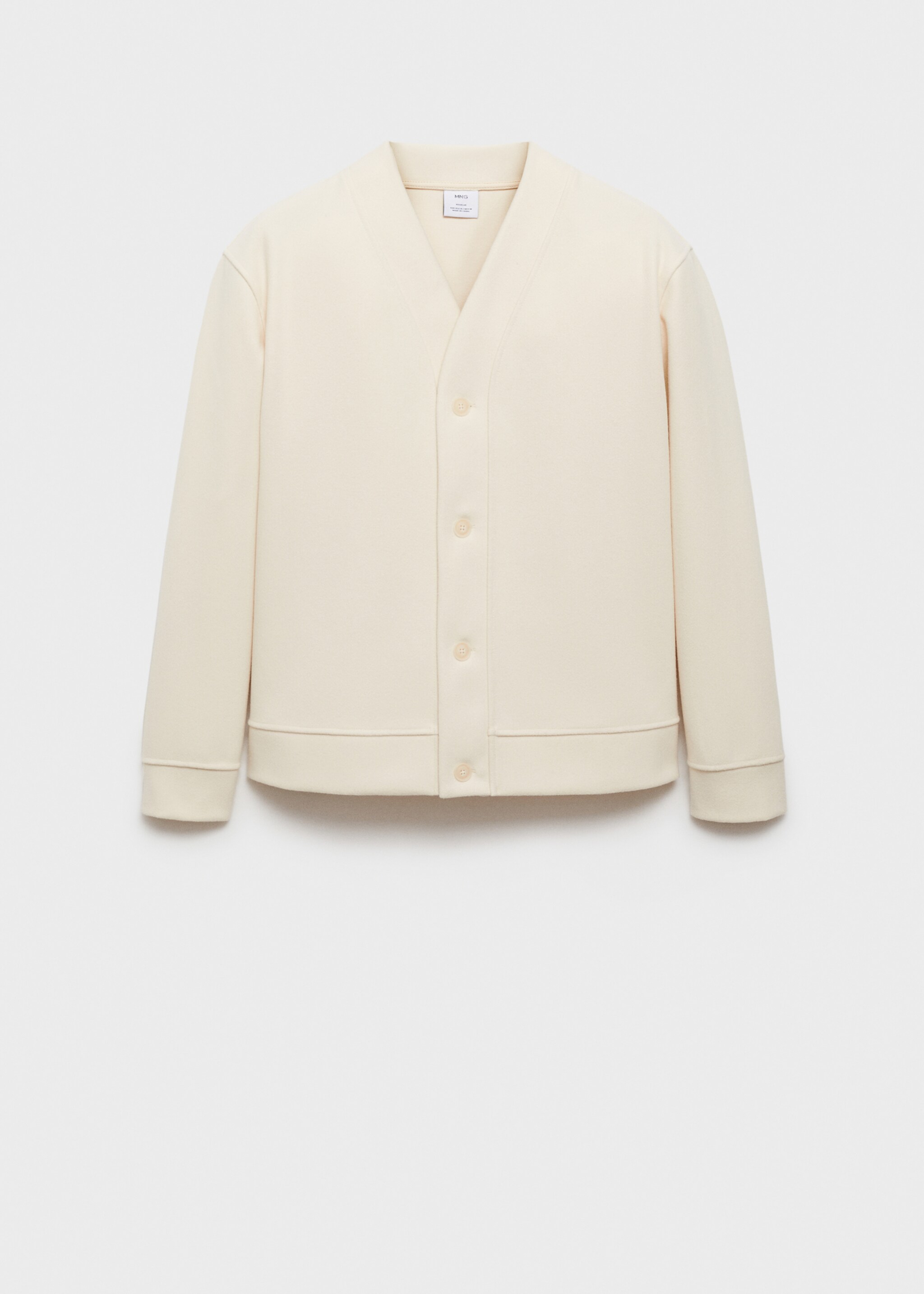 Cardigan flanella relaxed-fit - Articolo senza modello, Grezzo. Ref: 77017940-00.