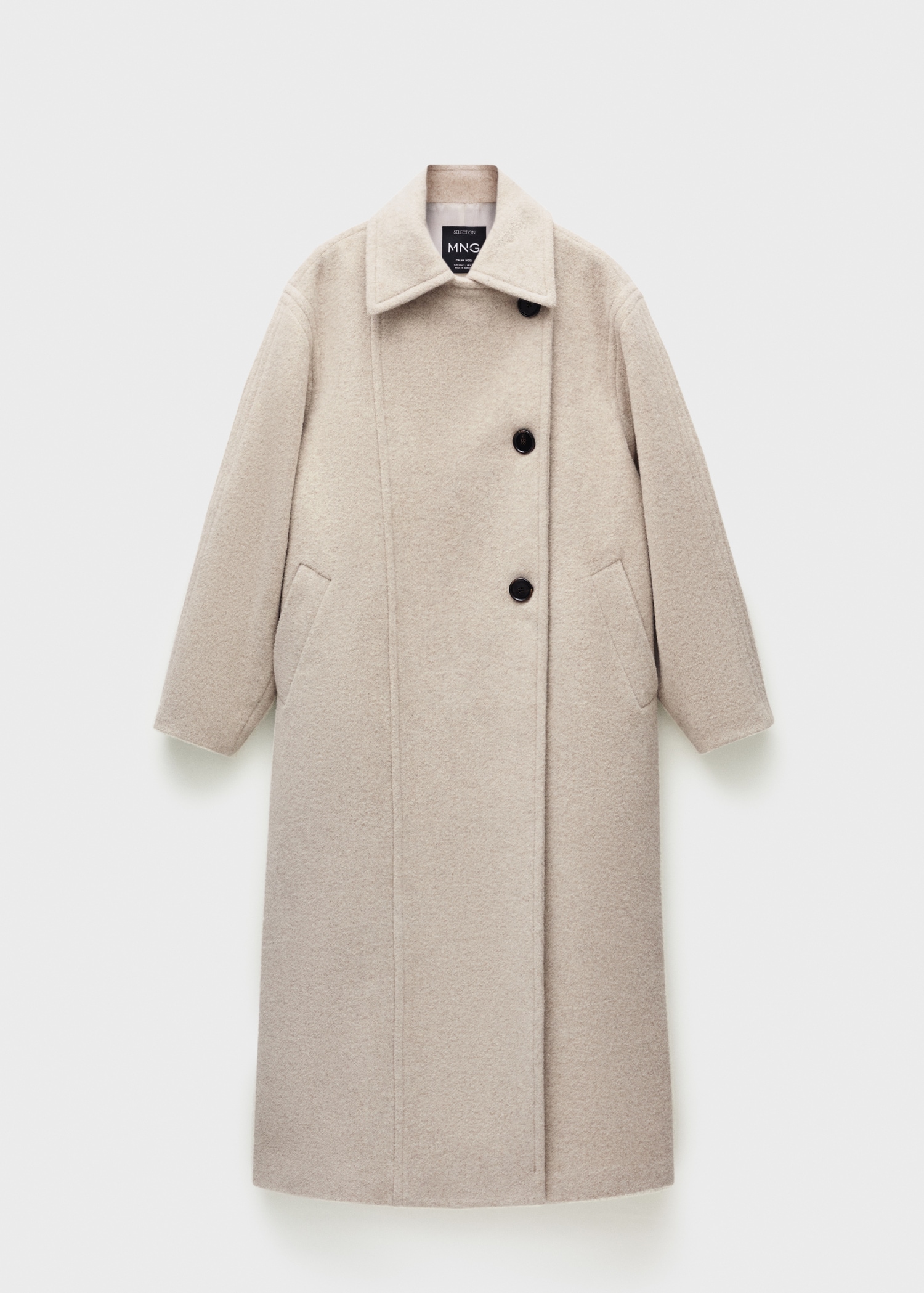 Double-breasted wool coat - Article without model