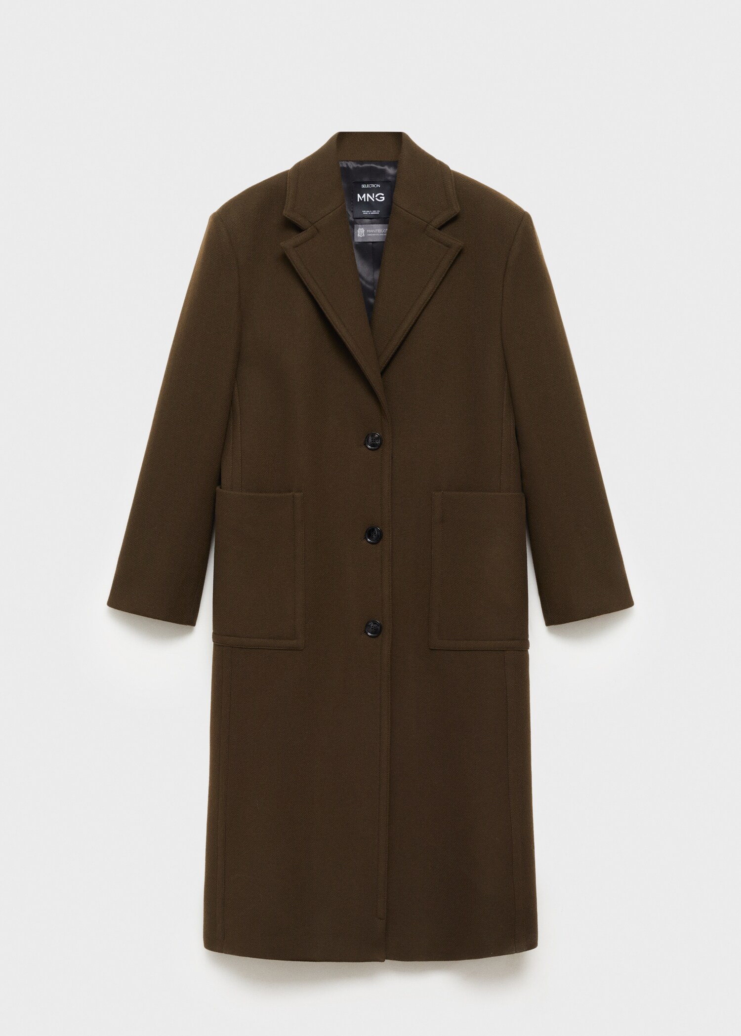 Manteau laine vierge poches - Article sans modèle