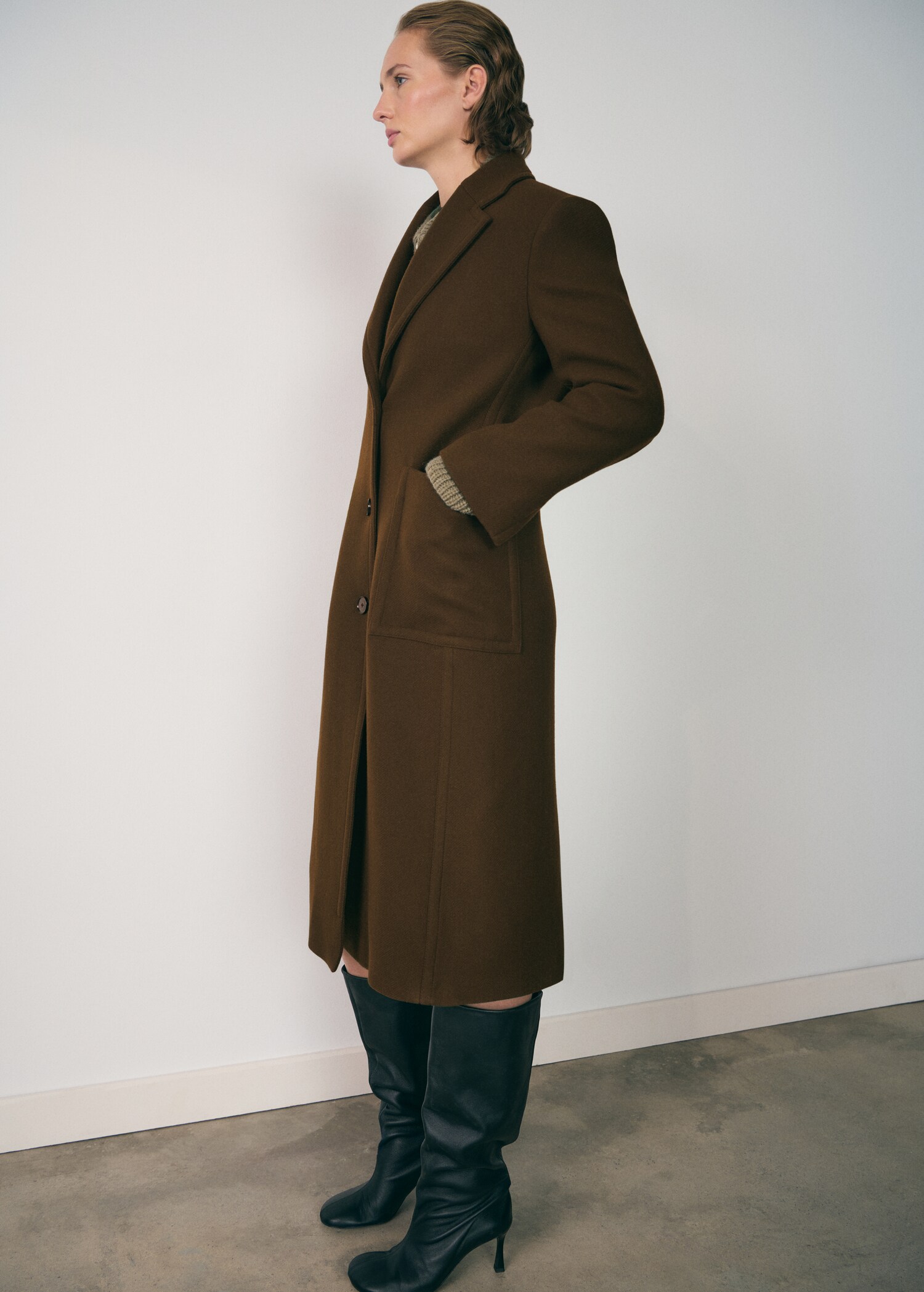 Manteau laine vierge poches - Détail de l'article 2