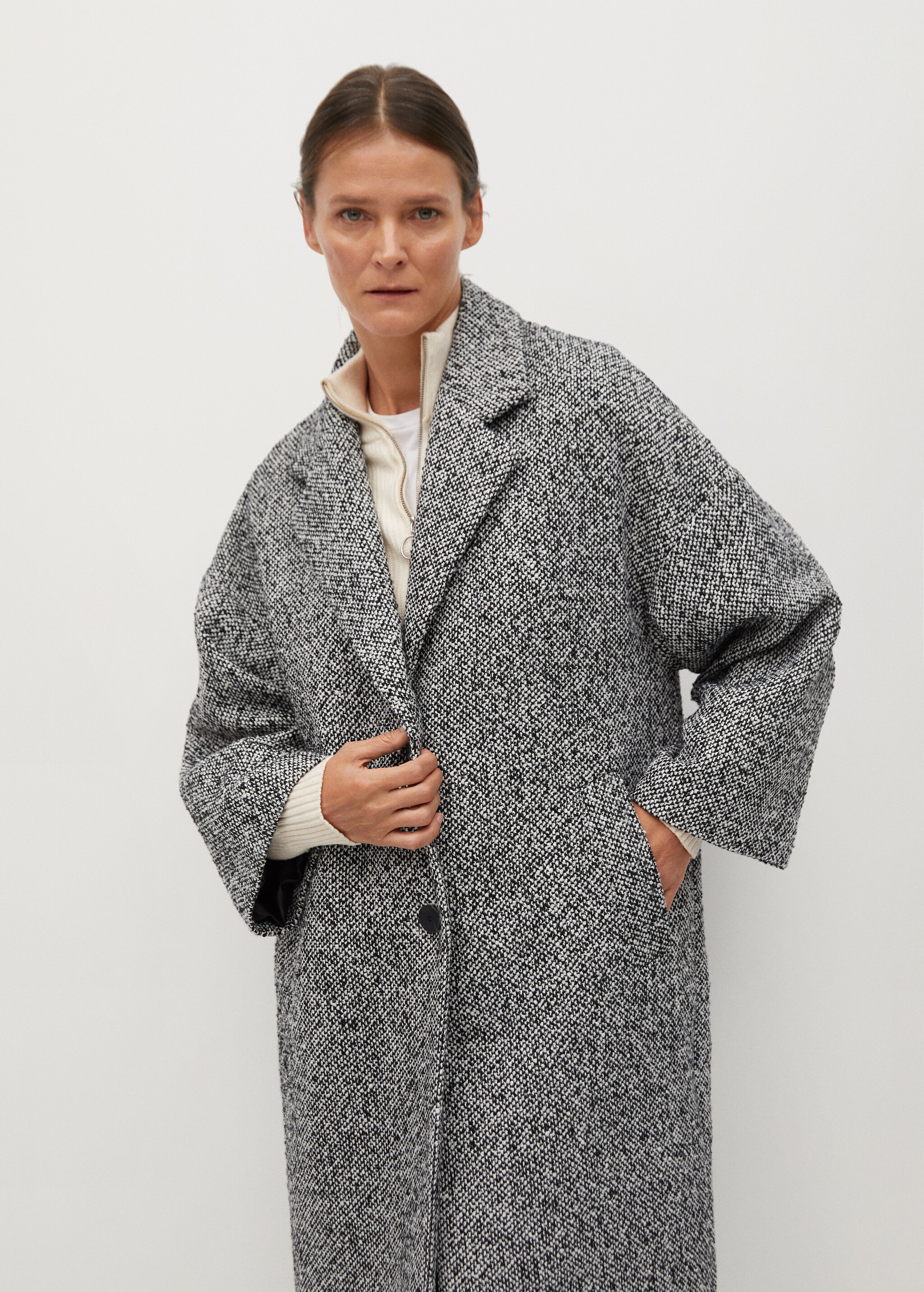 Oversize wool coat - Medium plane