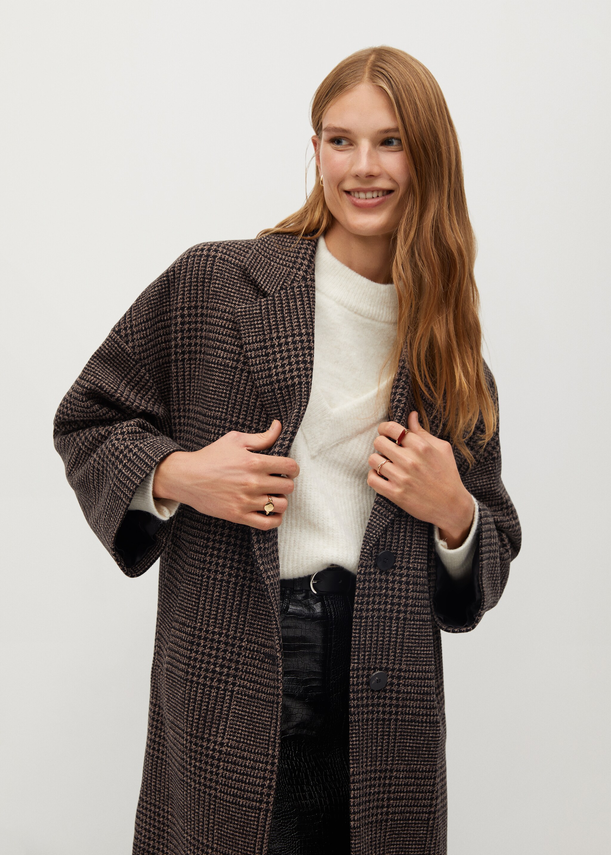 Vlněný kabát oversize - Detail zboží 3