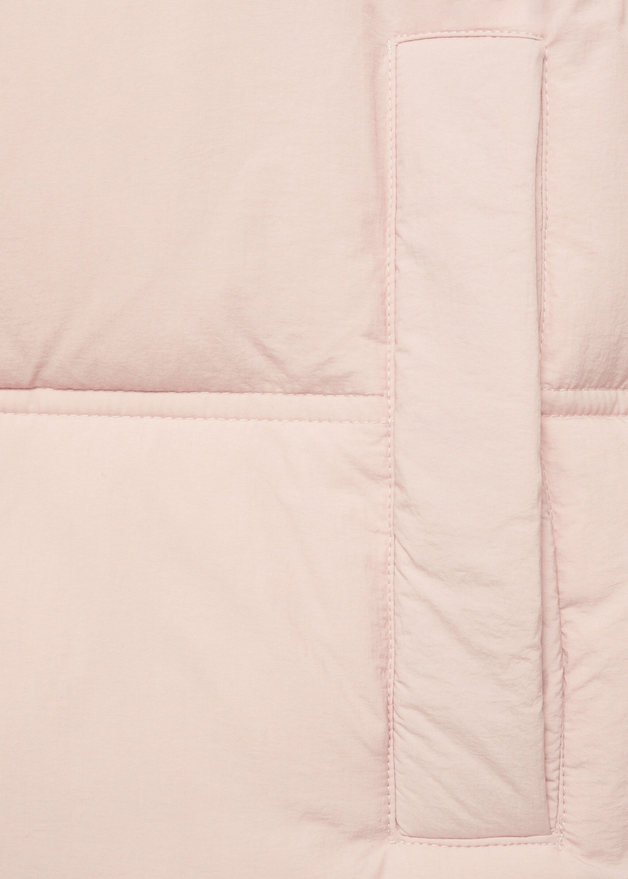 Short padded hooded anorak - Details of the article 0, Pastel Pink. Ref: 77018266-00.