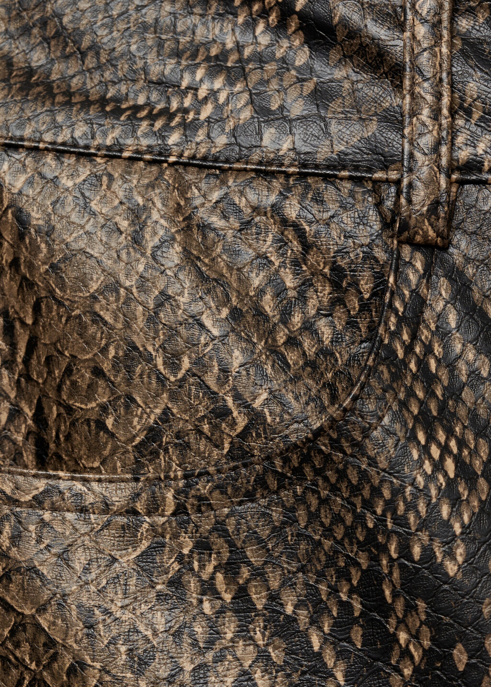 Πέδιλα από δερματίνη animal print - Λεπτομέρεια του προϊόντος 8, Μπεζ . Ref: 77018268-00.