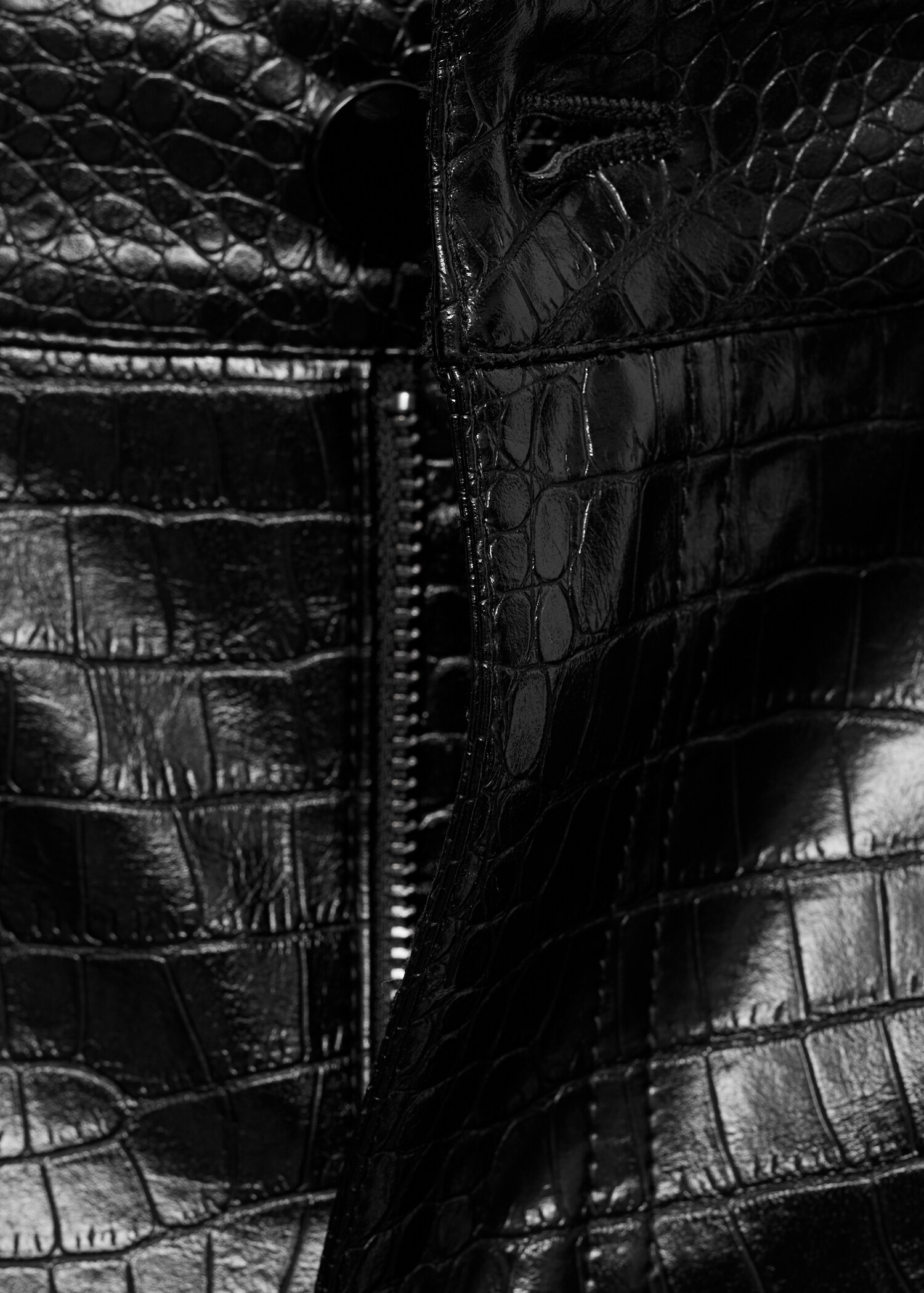 Pantaloni dritti effetto pelle cocco - Dettaglio dell'articolo 0