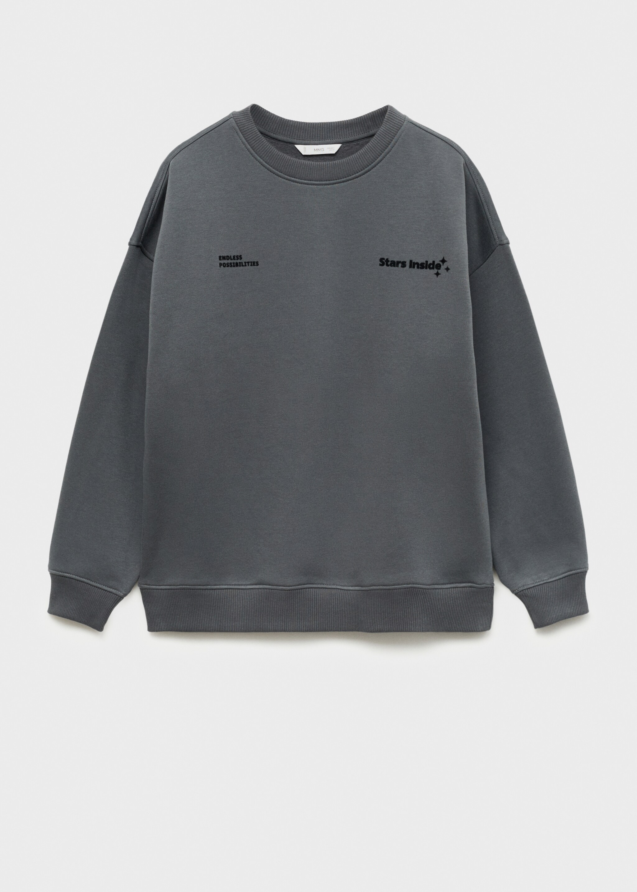 Cotton-blend printed sweatshirt - Article without model