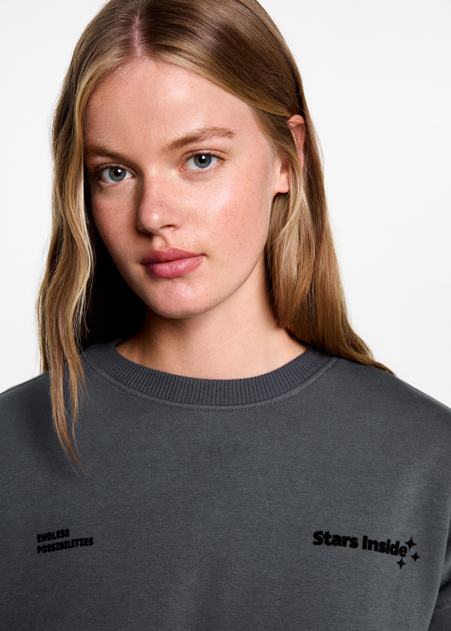 Cotton-blend printed sweatshirt - Details of the article 1