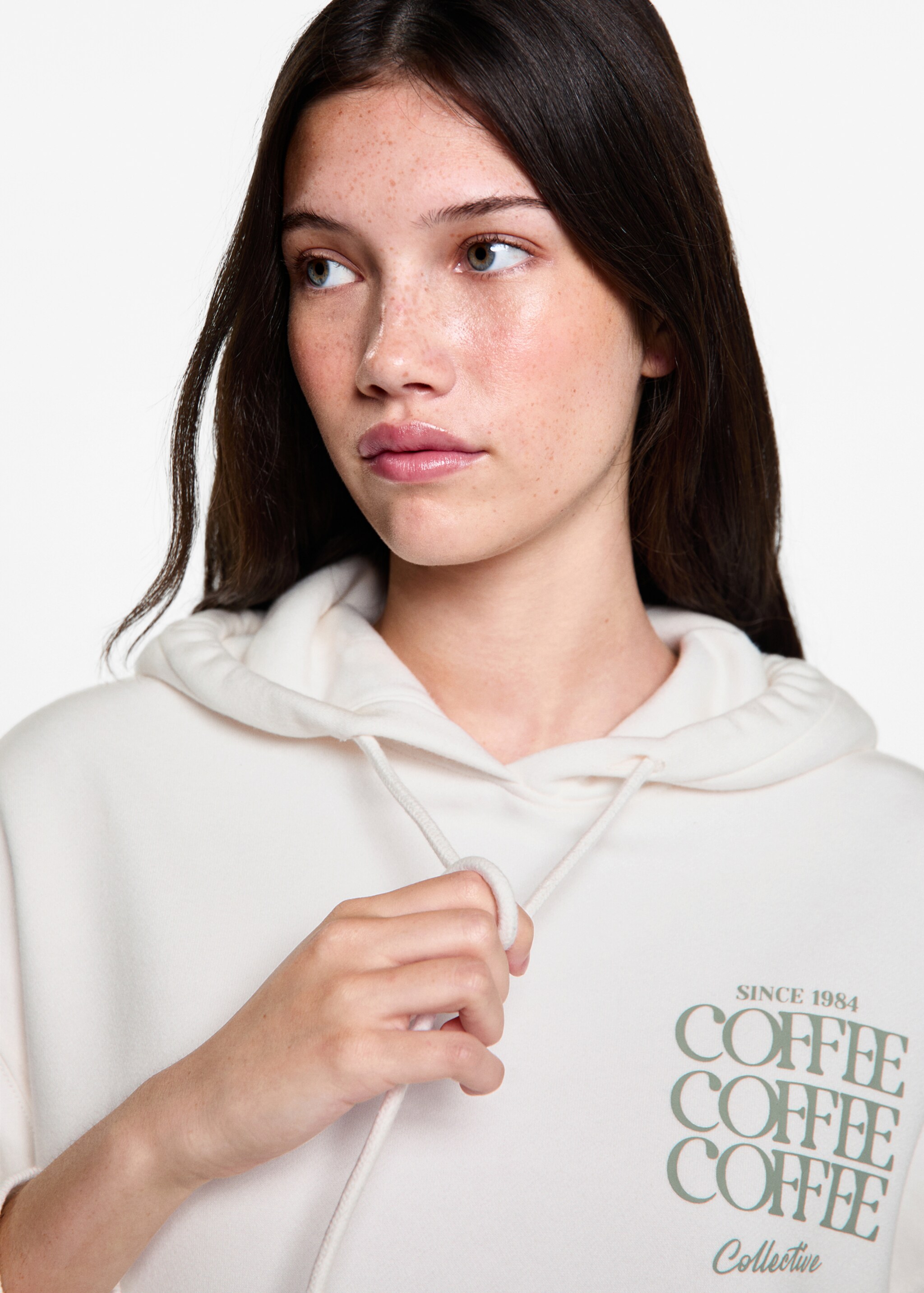 Hoodie cotton sweatshirt - Details of the article 1, Off White. Ref: 77018277-00.
