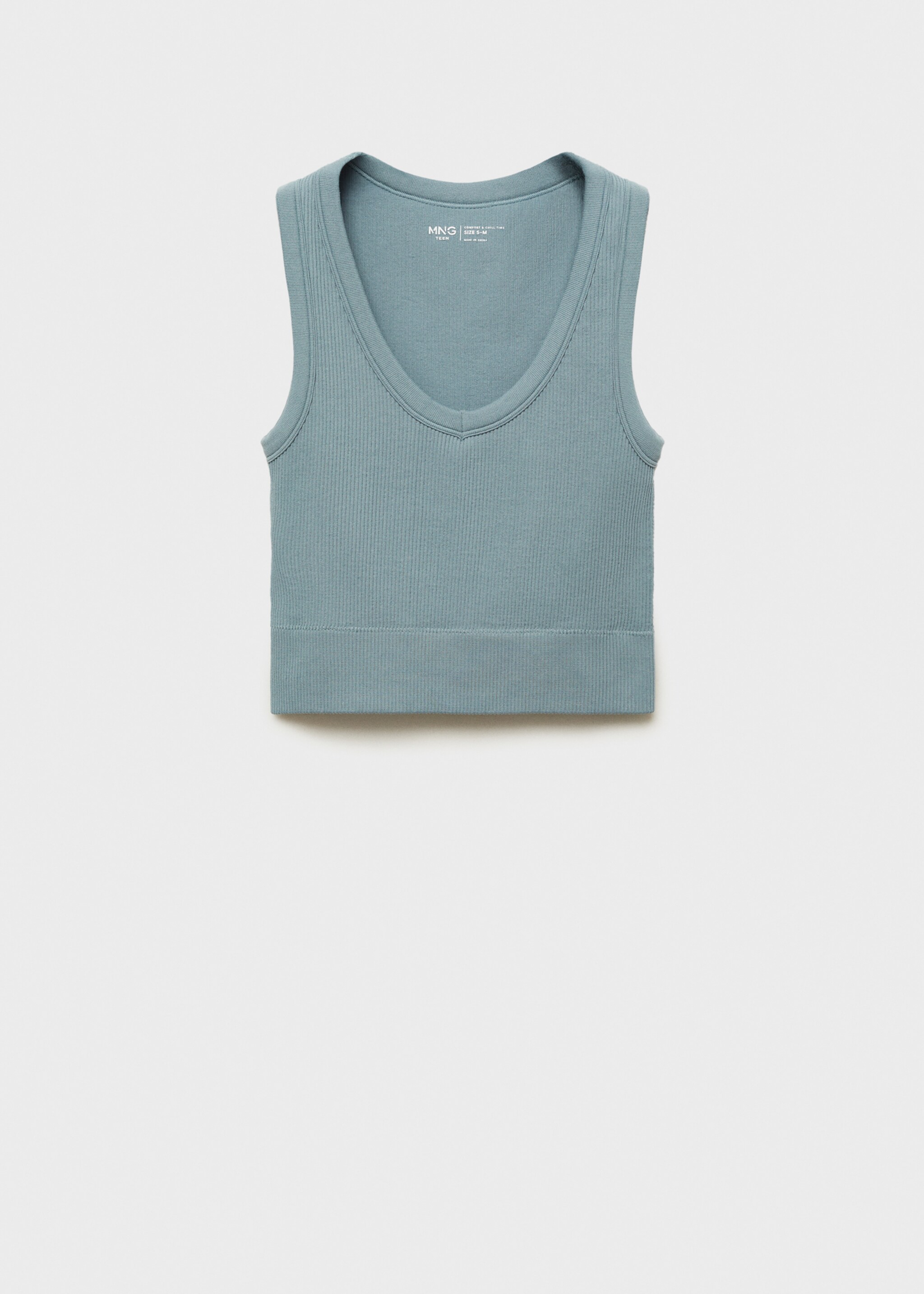 Top crop deportivo - Artículo sin modelo, Verde menta. Ref: 77018281-00.