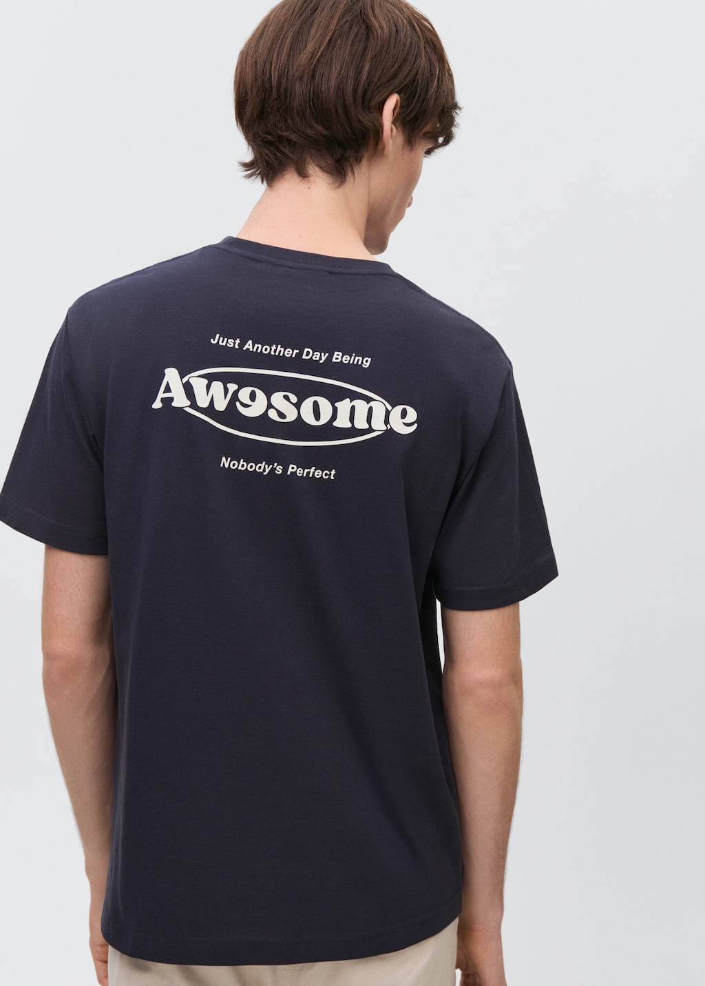 Oversized message t-shirt - Teen Boy | MANGO OUTLET USA