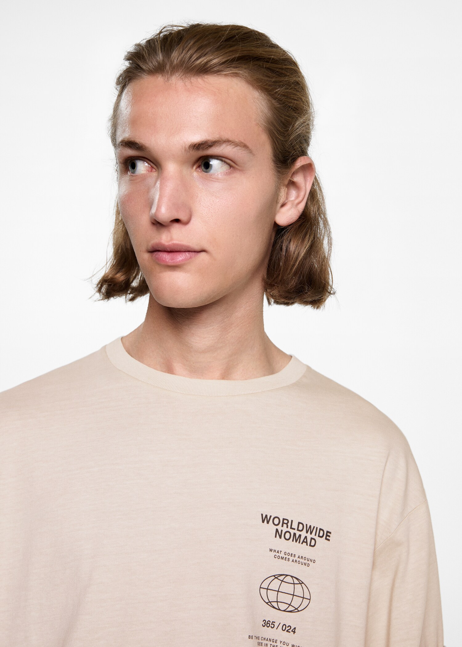 Printed oversize t-shirt - Details of the article 1