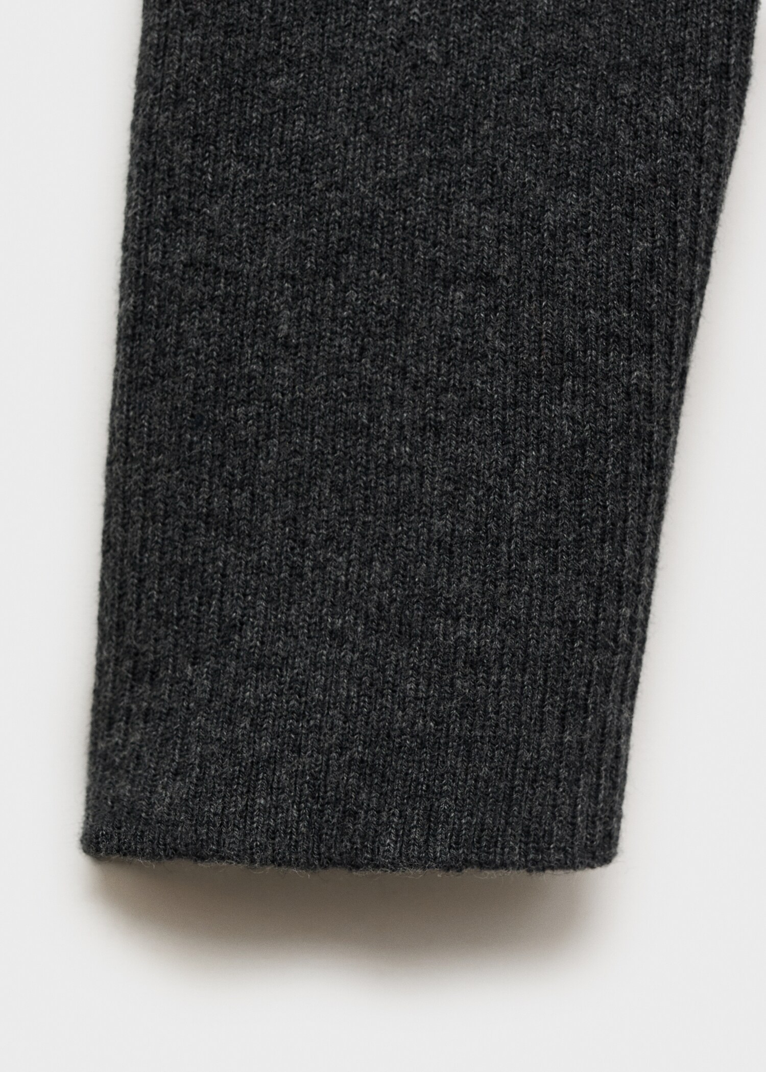 Ribbed sweater with zip collar - Details of the article 0